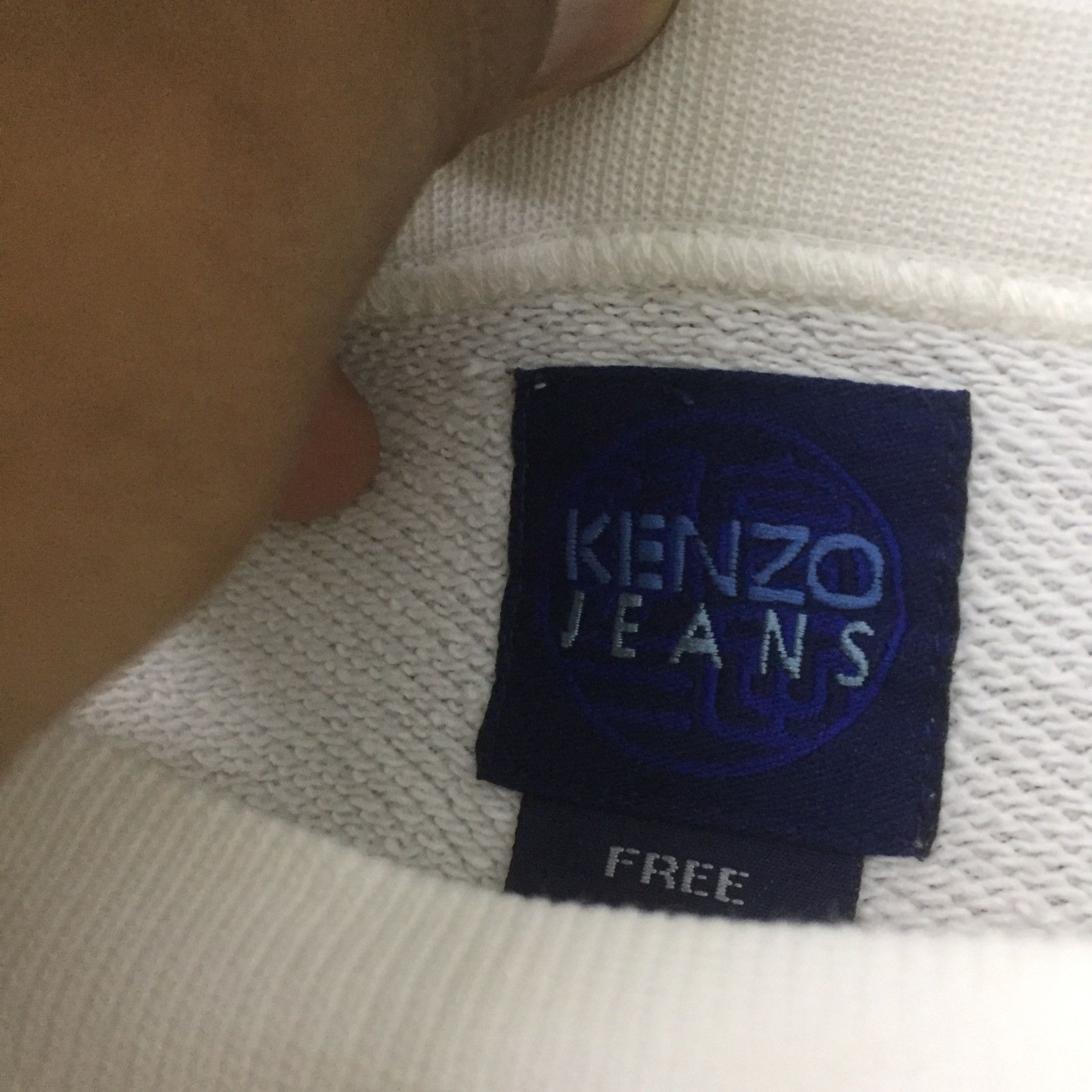 Kenzo Kenzo Jeans Big Logo Sweatshirt White Colour Size US L / EU 52-54 / 3 - 7 Thumbnail