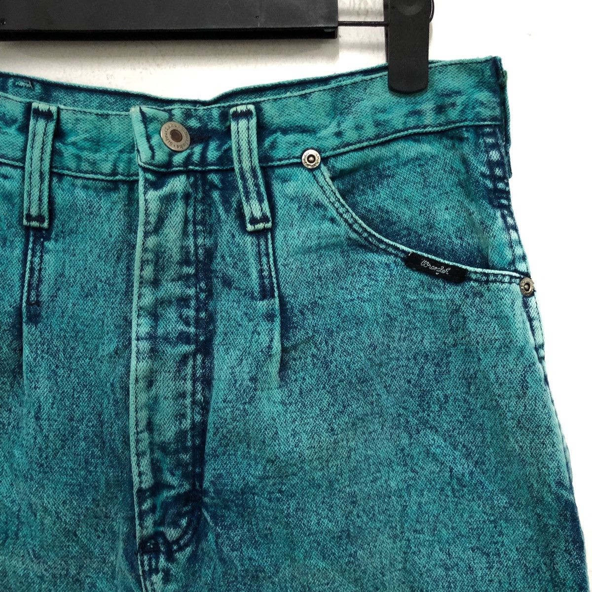 Vintage × Wrangler Rare Vintage 70s/80s Wrangler Silverlake acid wash Size US 28 / EU 44 - 4 Thumbnail
