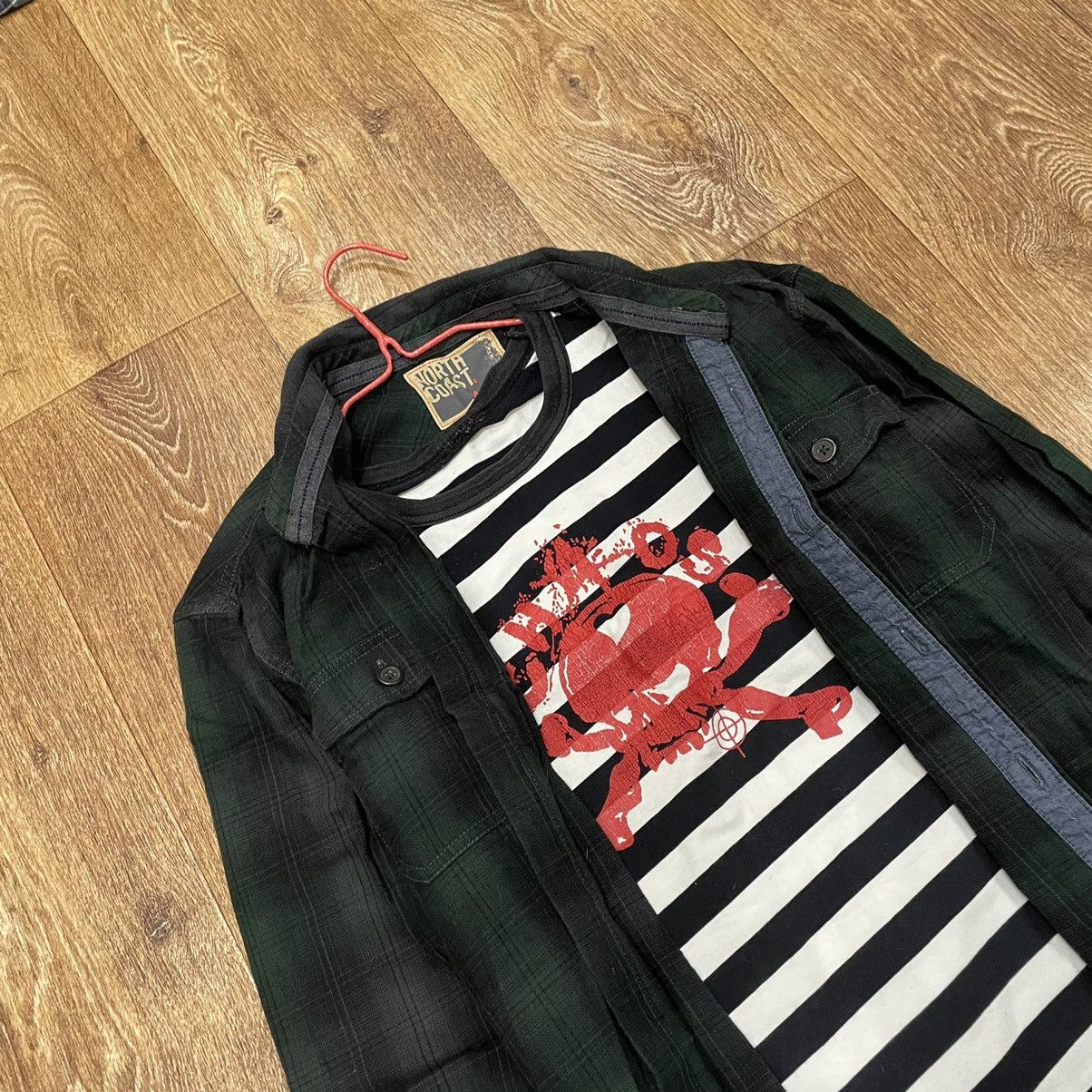 Vintage Vintage Black Quilted Chore Jacket Grunge Striped Tee Boxy M Size US M / EU 48-50 / 2 - 5 Thumbnail