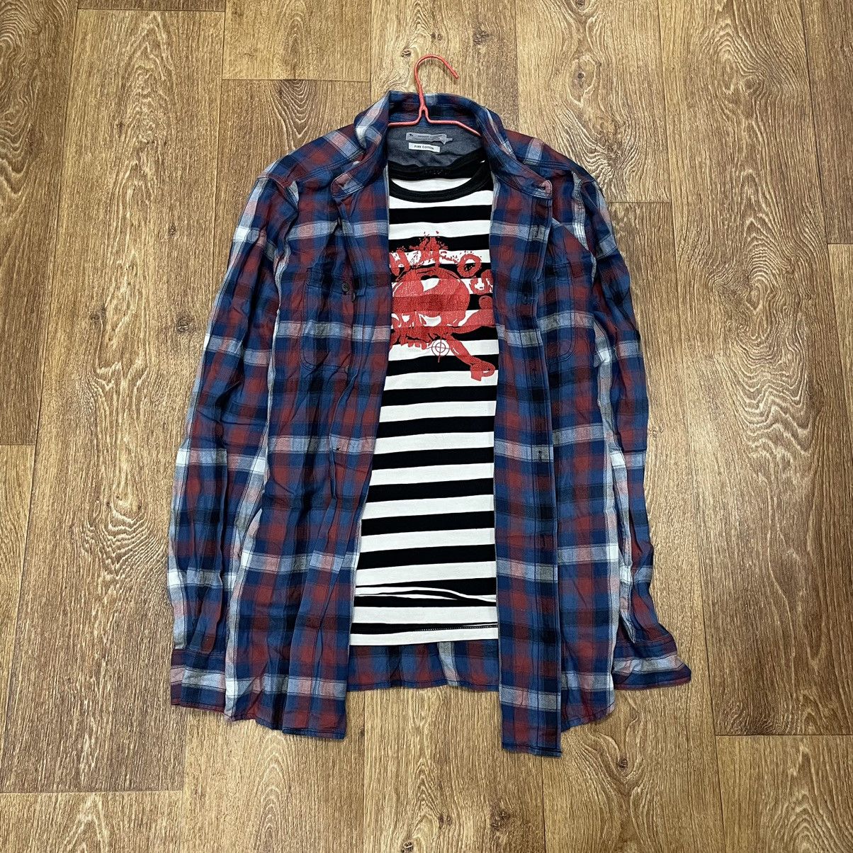 Vintage Vintage 90s Plaid Shirt Oversized Grunge Streetwear Logo L Size US L / EU 52-54 / 3 - 1 Thumbnail