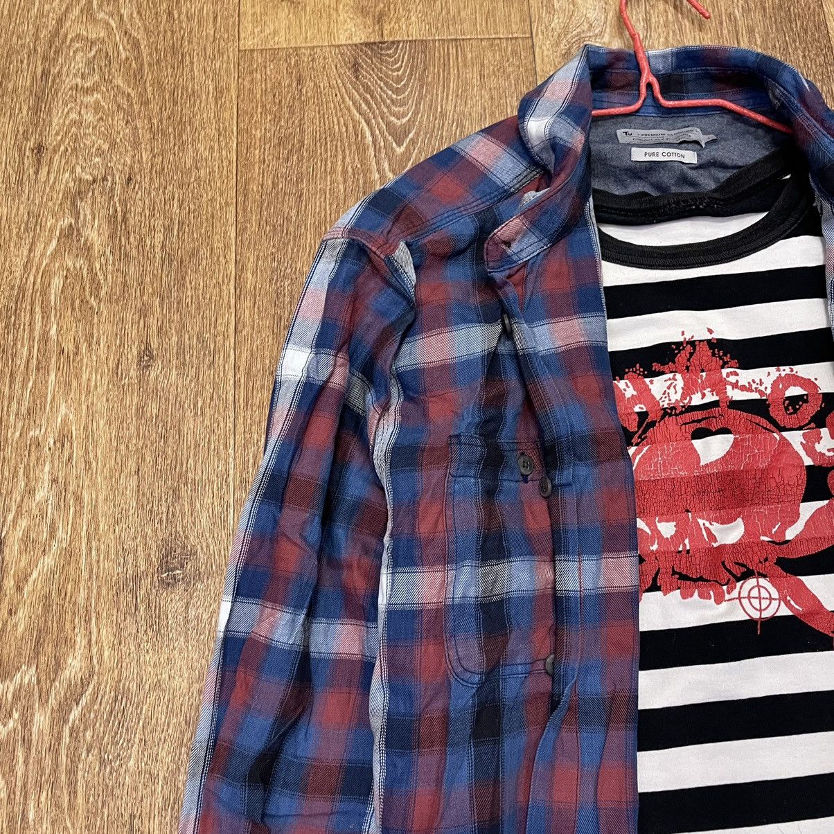 Vintage Vintage 90s Plaid Shirt Oversized Grunge Streetwear Logo L Size US L / EU 52-54 / 3 - 4 Thumbnail