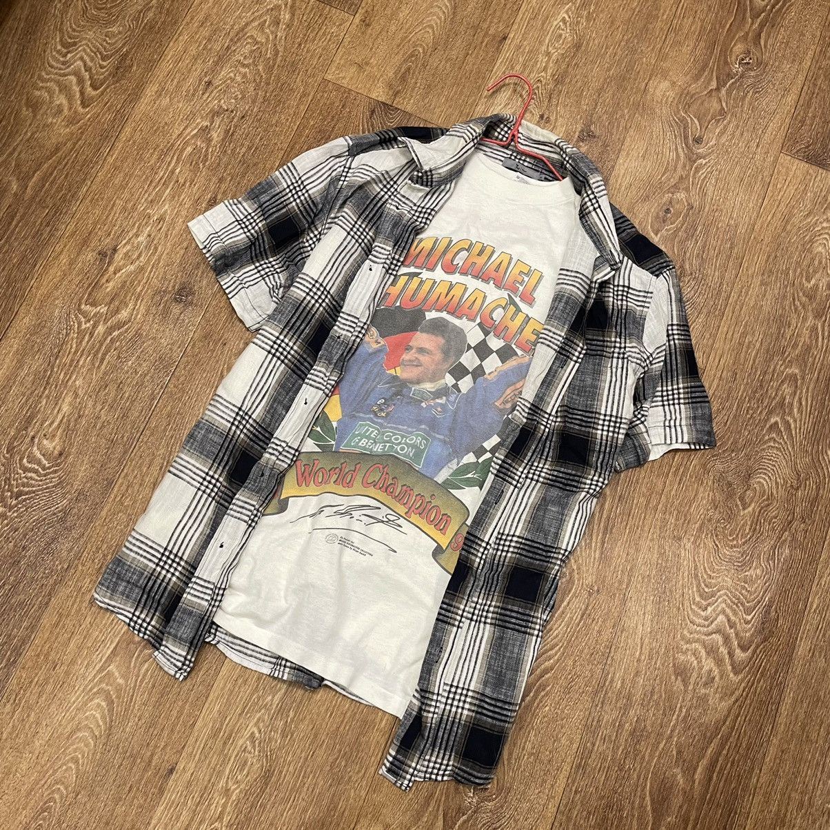 Flannel Vintage 90s Plaid Flannel Shirt Y2K Streetwear Checkered Size US M / EU 48-50 / 2 - 5 Thumbnail