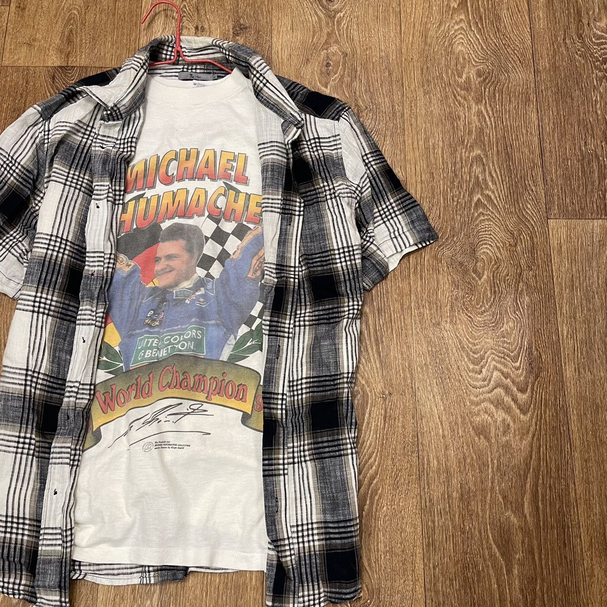 Flannel Vintage 90s Plaid Flannel Shirt Y2K Streetwear Checkered Size US M / EU 48-50 / 2 - 2 Thumbnail