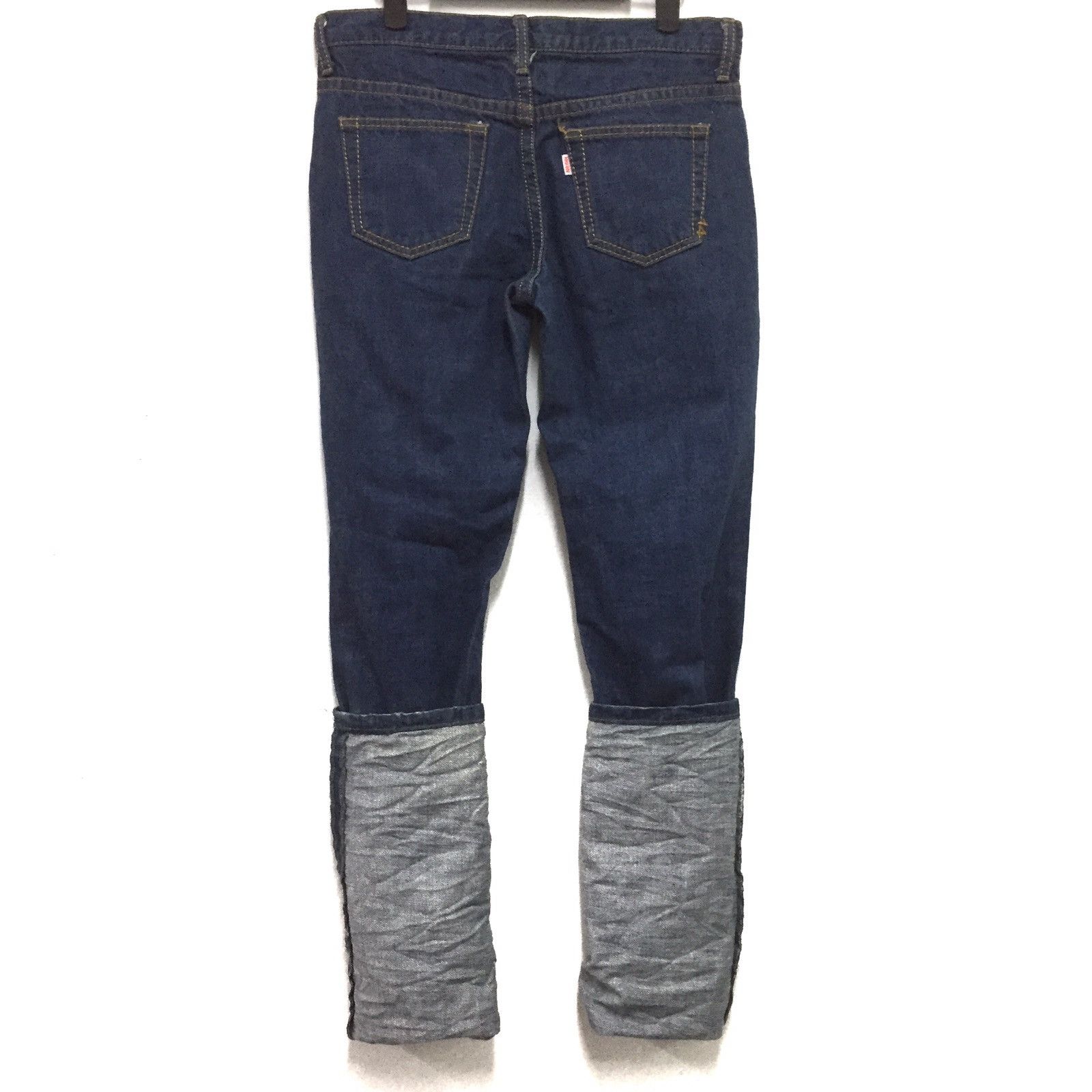Issey Miyake 😧Rare Long Design Ne-net Jeans By Issey Miyake (girl Size) Size US 31 - 1 Thumbnail