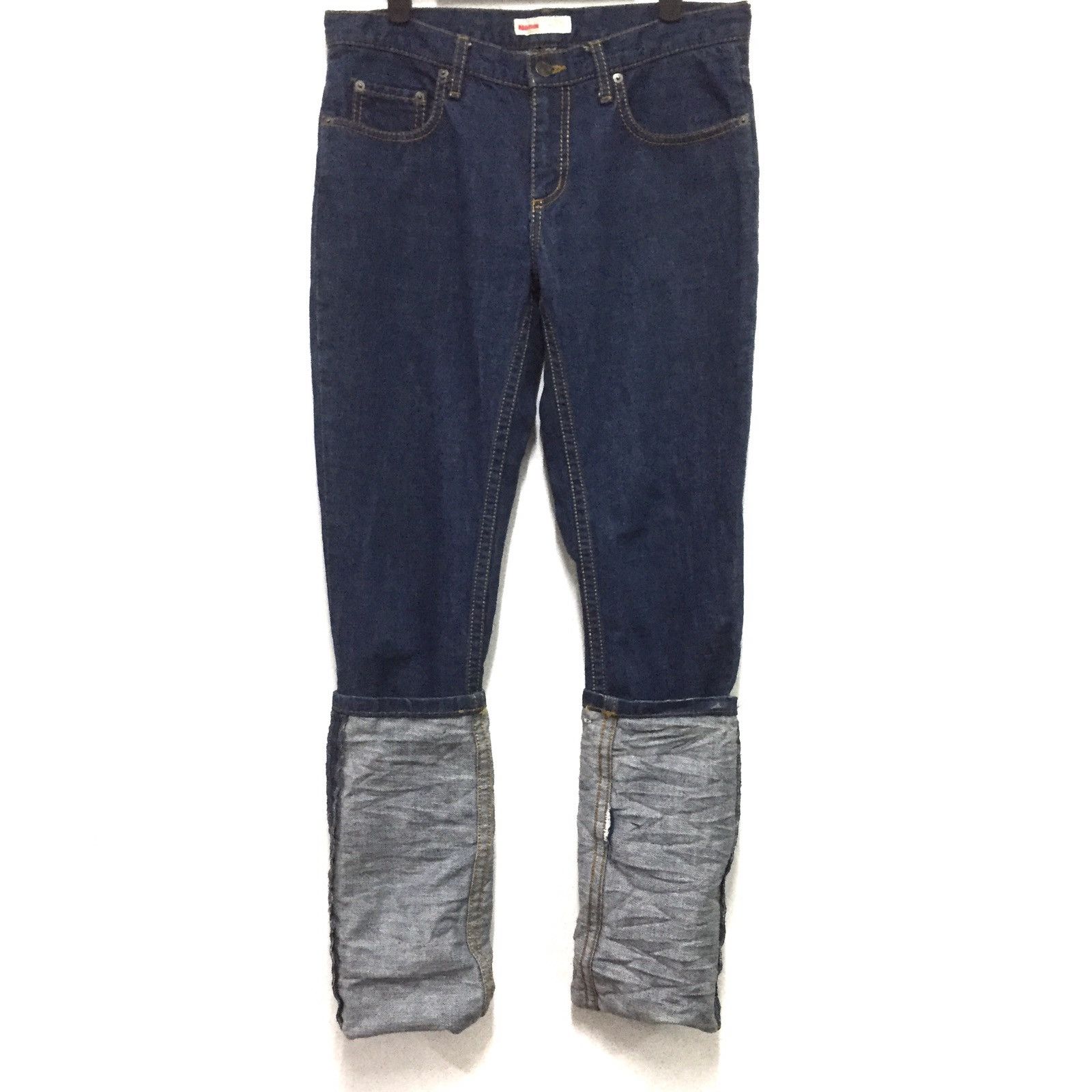 Issey Miyake 😧Rare Long Design Ne-net Jeans By Issey Miyake (girl Size) Size US 31 - 3 Thumbnail