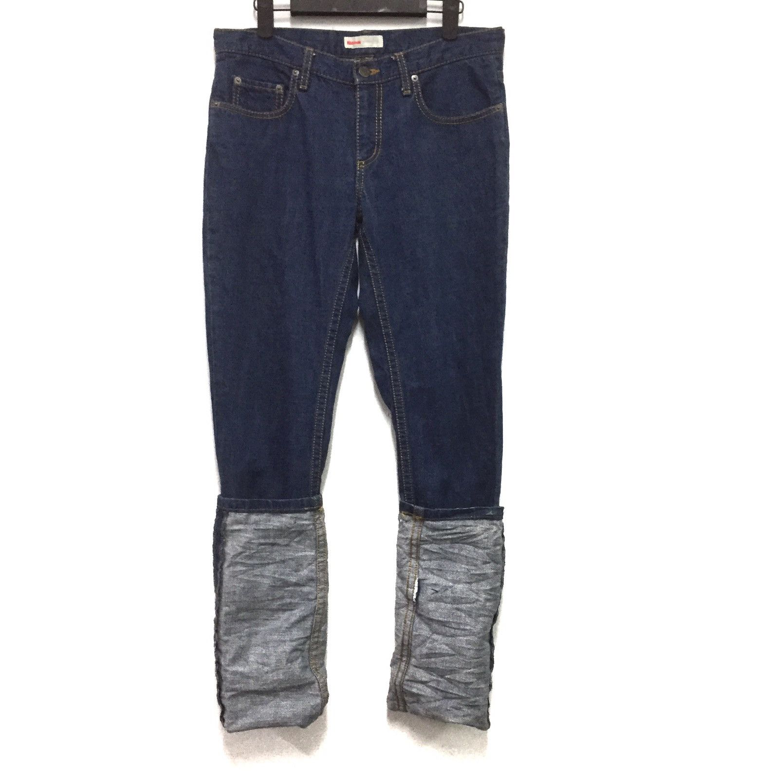 Issey Miyake 😧Rare Long Design Ne-net Jeans By Issey Miyake (girl Size) Size US 31 - 2 Thumbnail
