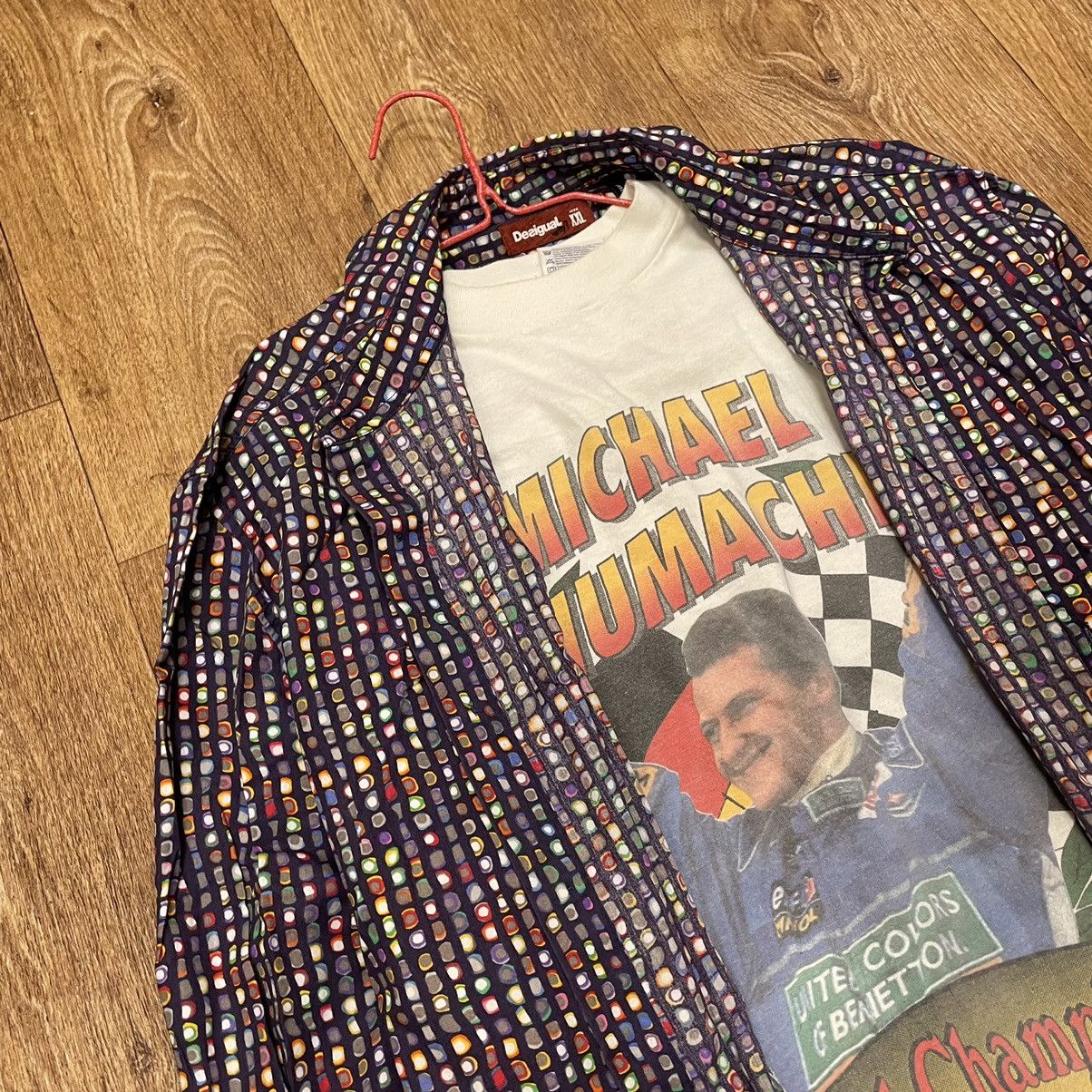 Vintage Vintage Y2K Michael Graphic Tee Sun Faded Oversized Rave XXL Size US XXL / EU 58 / 5 - 1 Thumbnail