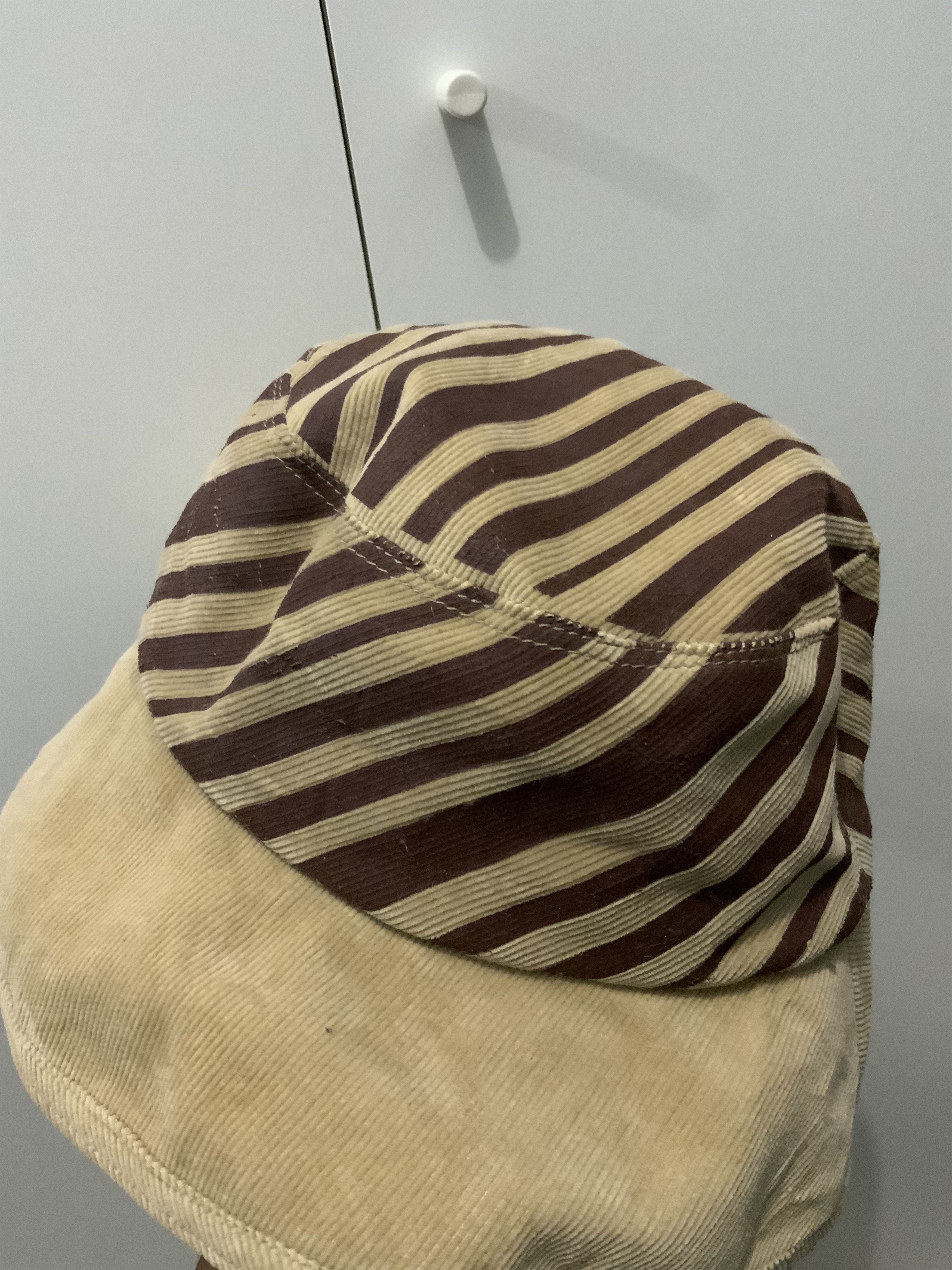 Japanese Brand Gigli Striped Corduroi Bucket Hat Size ONE SIZE - 10 Thumbnail