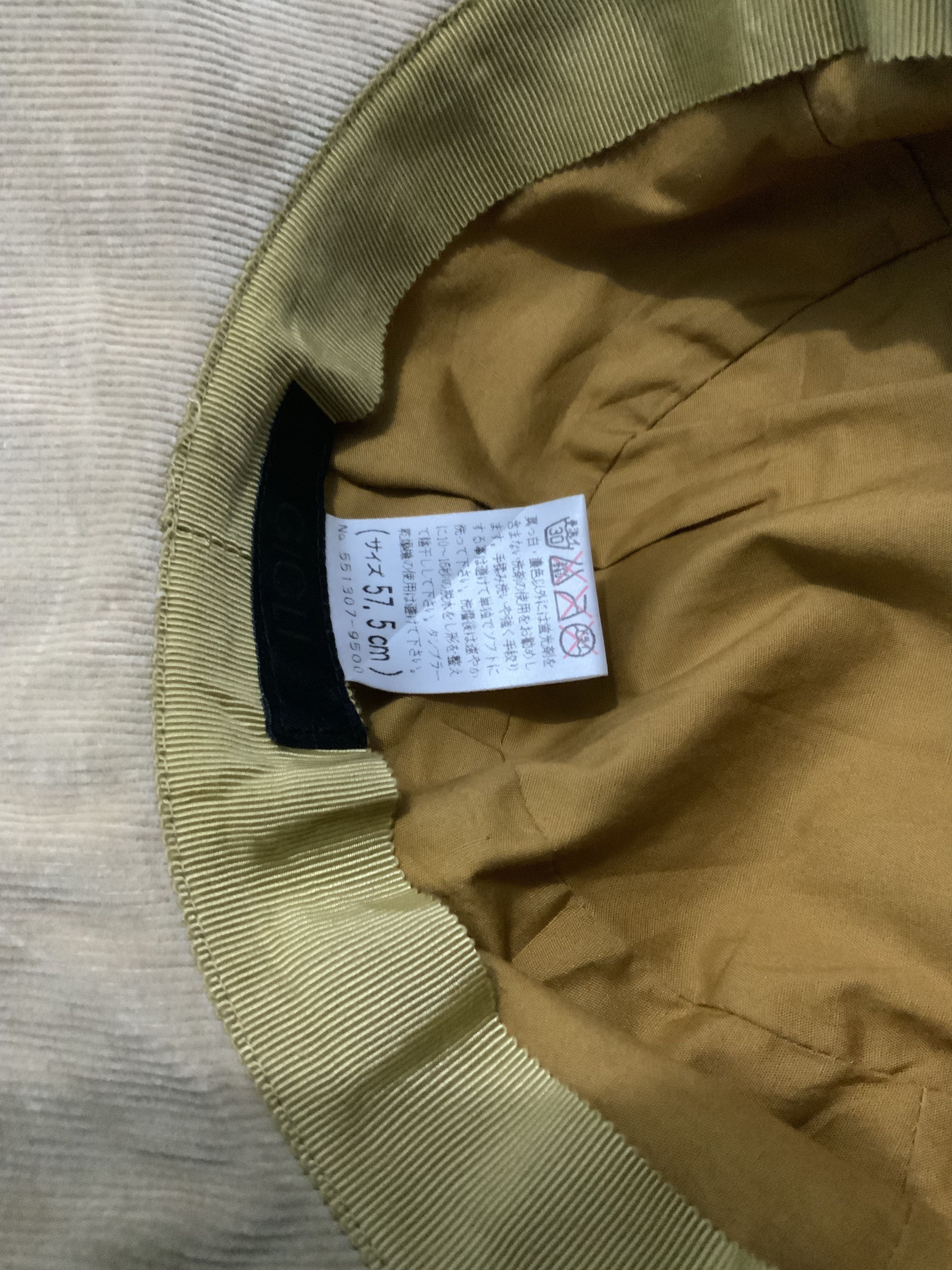 Japanese Brand Gigli Striped Corduroi Bucket Hat Size ONE SIZE - 13 Thumbnail