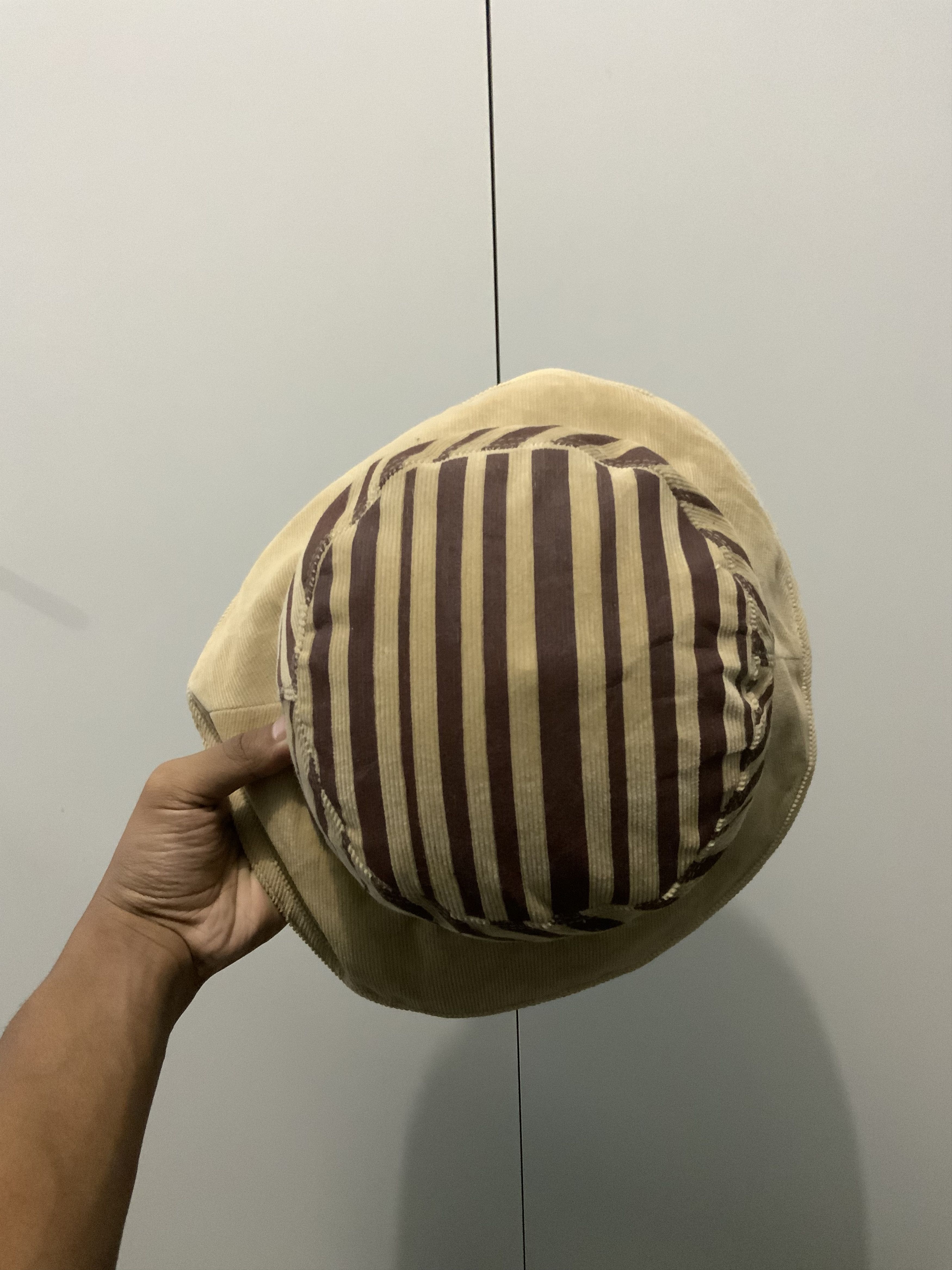 Japanese Brand Gigli Striped Corduroi Bucket Hat Size ONE SIZE - 8 Thumbnail