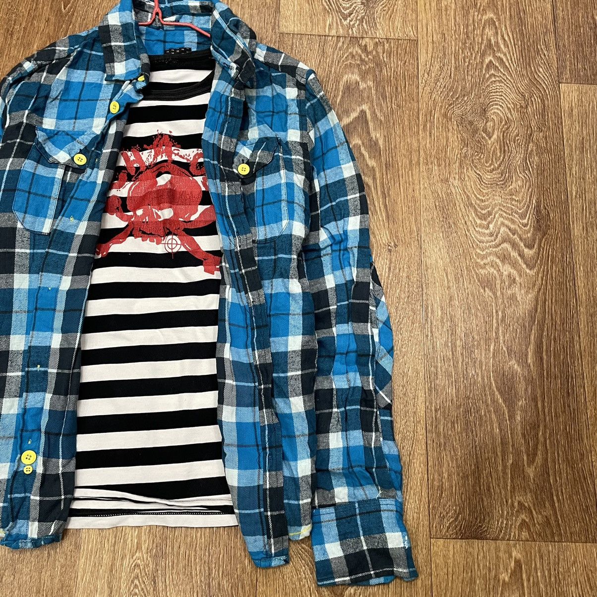 Vintage Vintage 90s Plaid Shirt Y2K Grunge Streetwear Checkered M Size US M / EU 48-50 / 2 - 2 Thumbnail