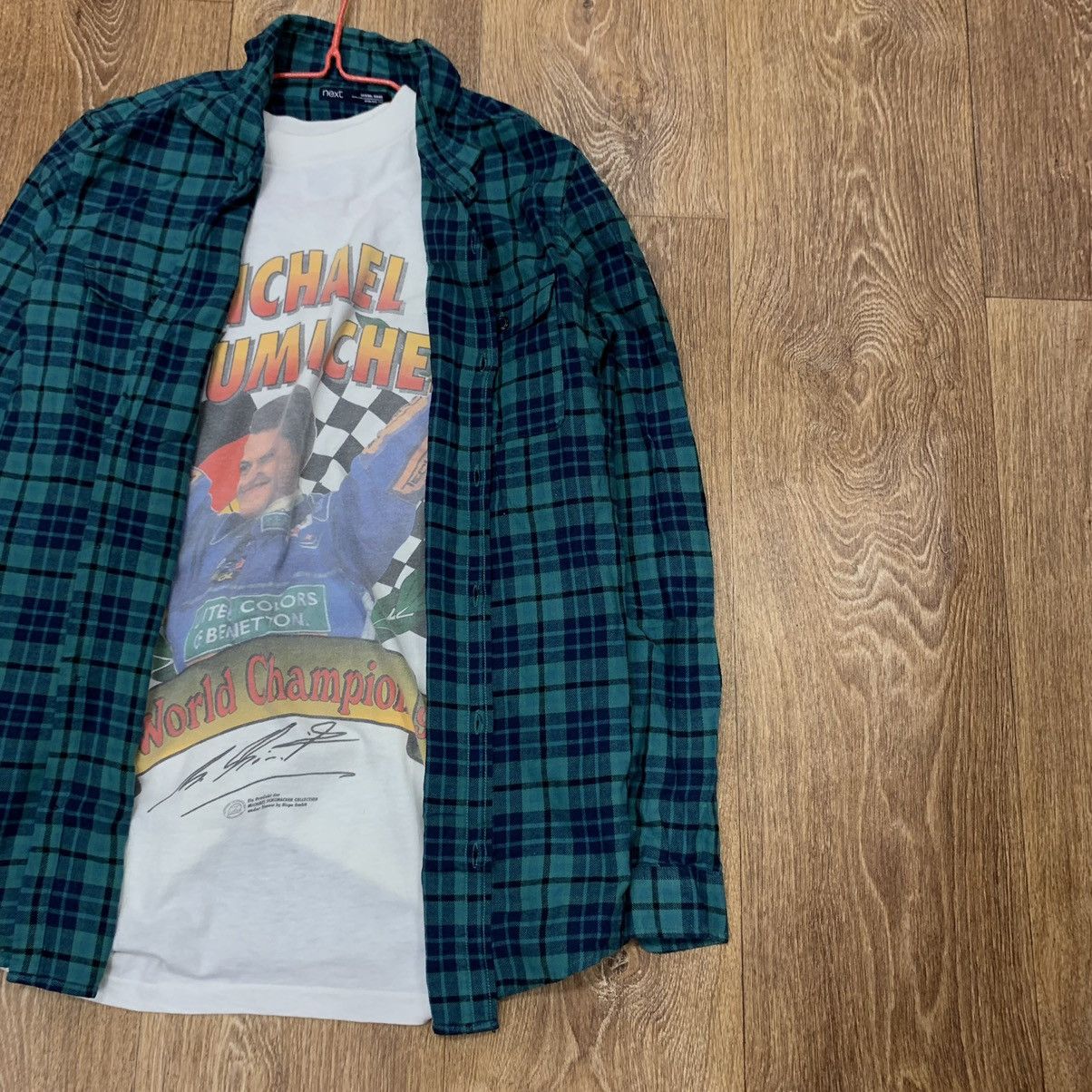 Vintage Vintage 90s Green Plaid Checkered Shirt Grunge Skate Baggy S Size US S / EU 44-46 / 1 - 2 Thumbnail