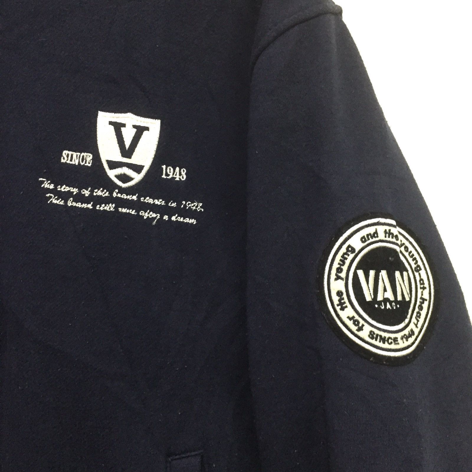 Vans × Vintage Van Jac varsity Jacket Big Logo Size US L / EU 52-54 / 3 - 3 Thumbnail