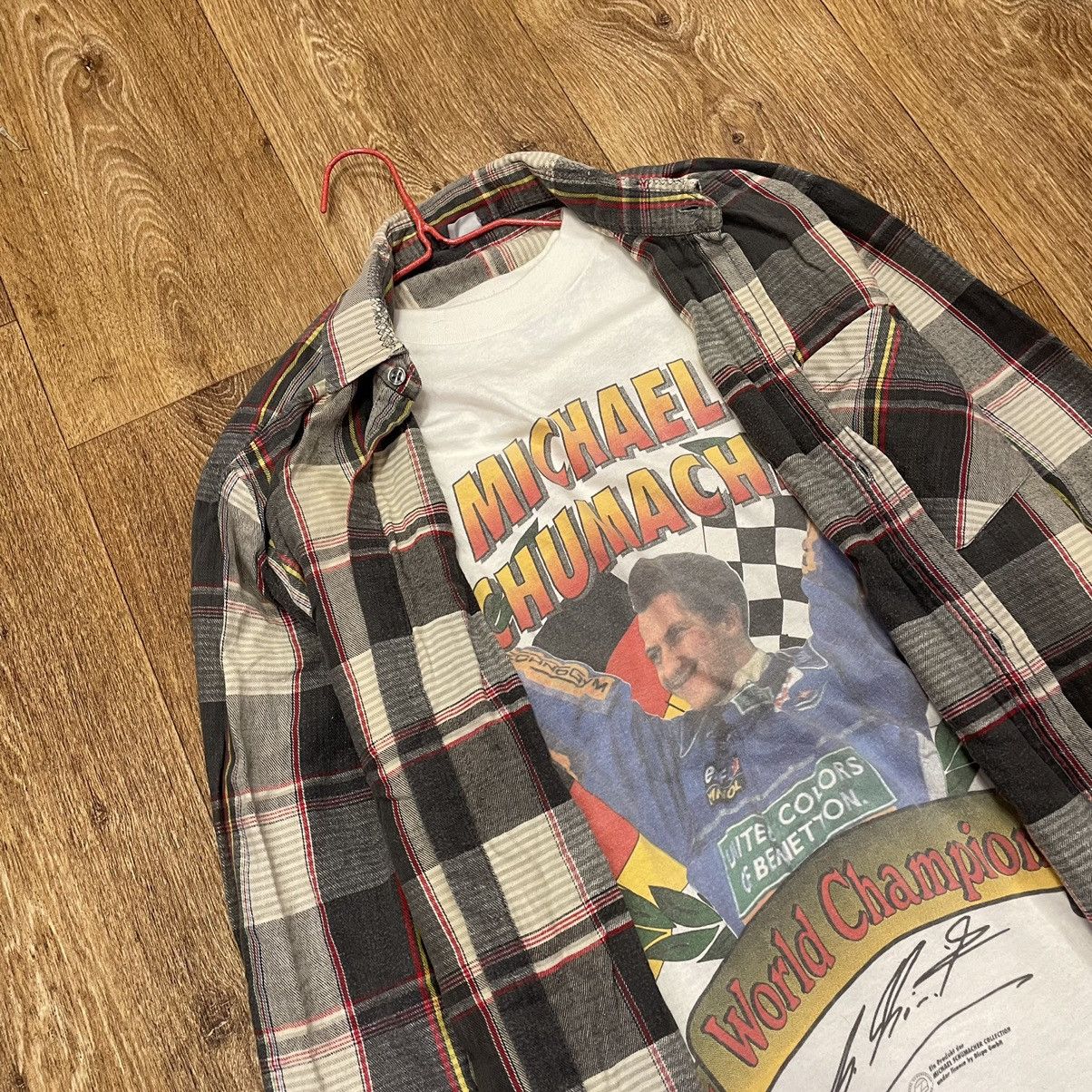 Vintage Vintage 90s Plaid Shirt Sun Faded Grunge Workwear Cropped XL Size US XL / EU 56 / 4 - 6 Thumbnail