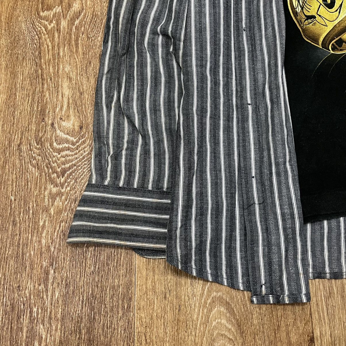 Vintage Vintage 90s Striped Shirt Oversized Grunge Workwear Faded XL Size US XL / EU 56 / 4 - 5 Thumbnail