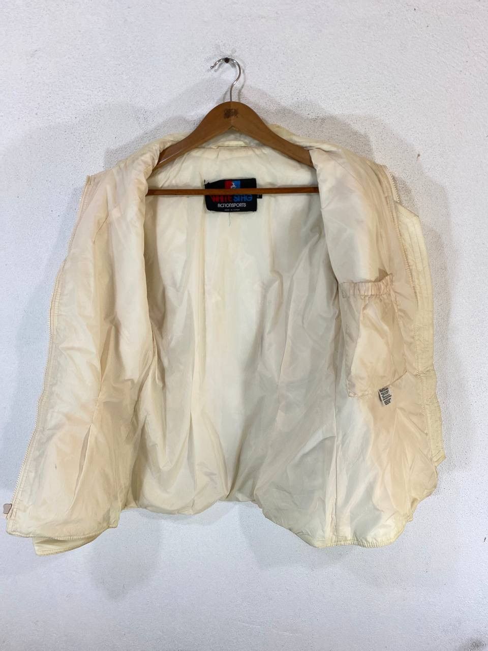 Vintage Vintage White Stag Retro Puffer Jacket Size L / US 10 / IT 46 - 3 Thumbnail