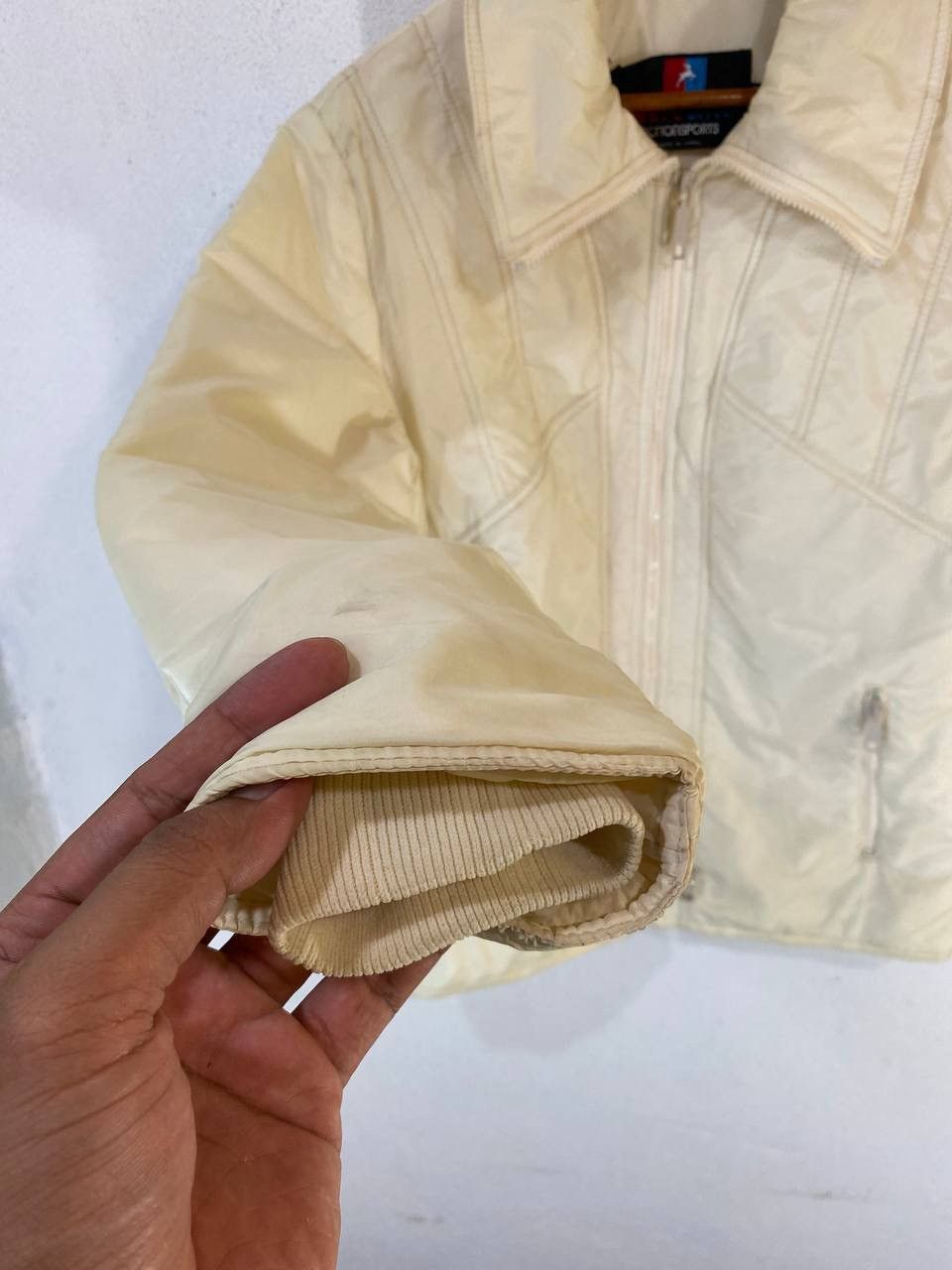 Vintage Vintage White Stag Retro Puffer Jacket Size L / US 10 / IT 46 - 6 Thumbnail