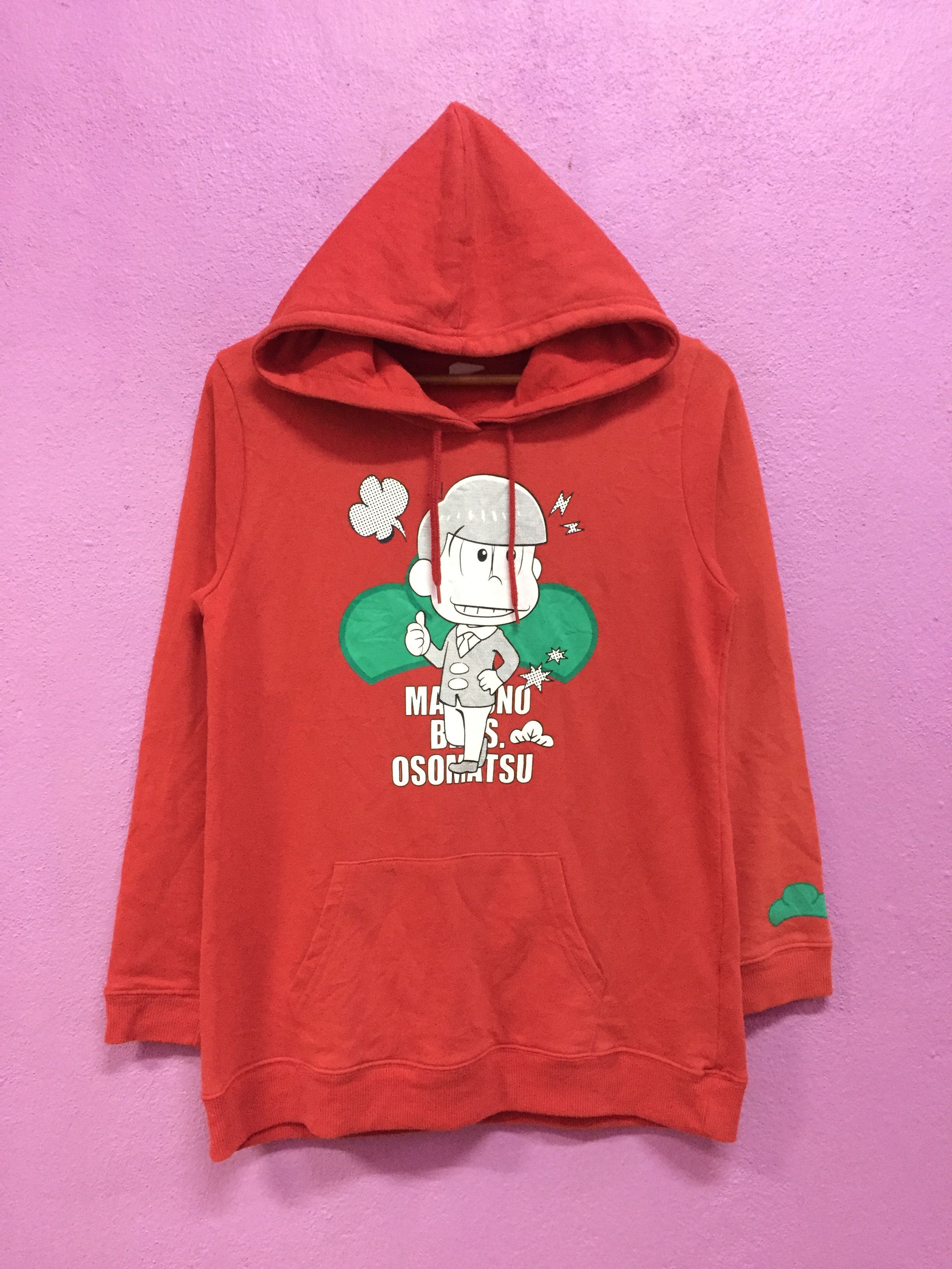 image of Anima Nobita Doraemon Hoodies Size L in Red, Men's