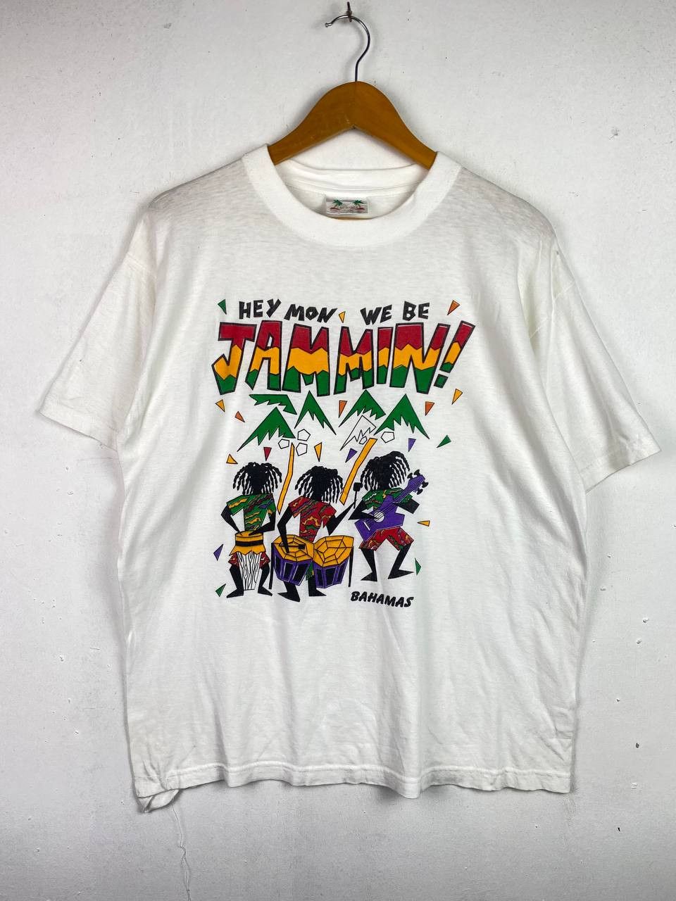 image of Art Vintage Bahamas Rasta Style Very Nice Design in White, Men's (Size XL)