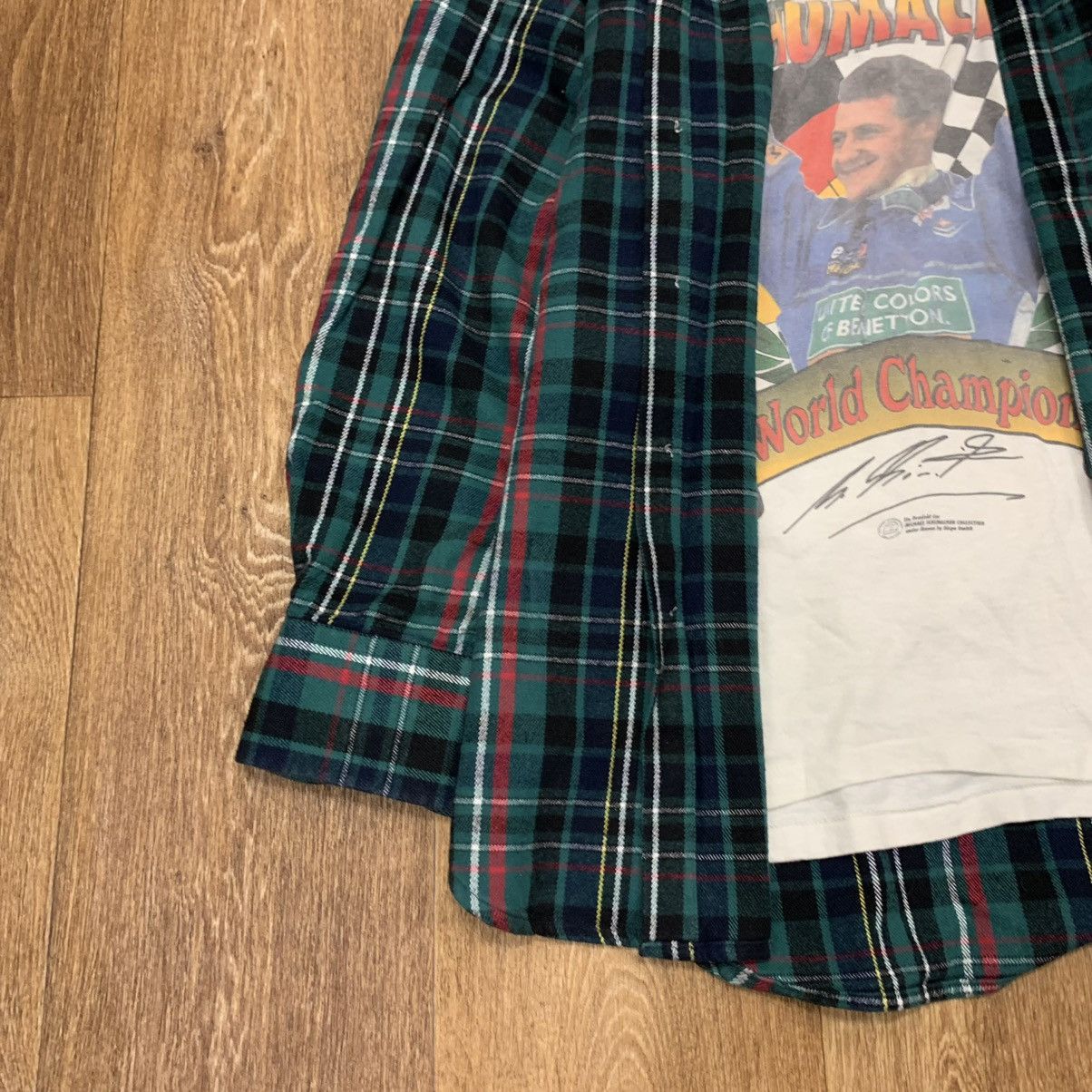 Vintage Vintage 90s Plaid Shirt Oversized Baggy Grunge Skate Logo XL Size US XL / EU 56 / 4 - 5 Thumbnail