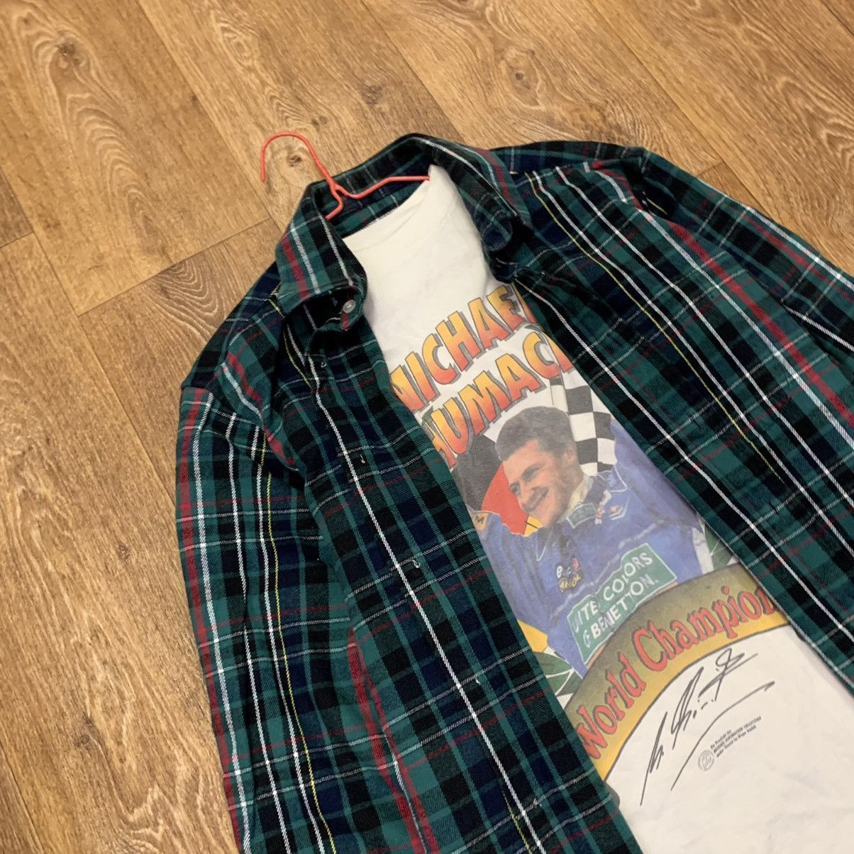 Vintage Vintage 90s Plaid Shirt Oversized Baggy Grunge Skate Logo XL Size US XL / EU 56 / 4 - 1 Thumbnail