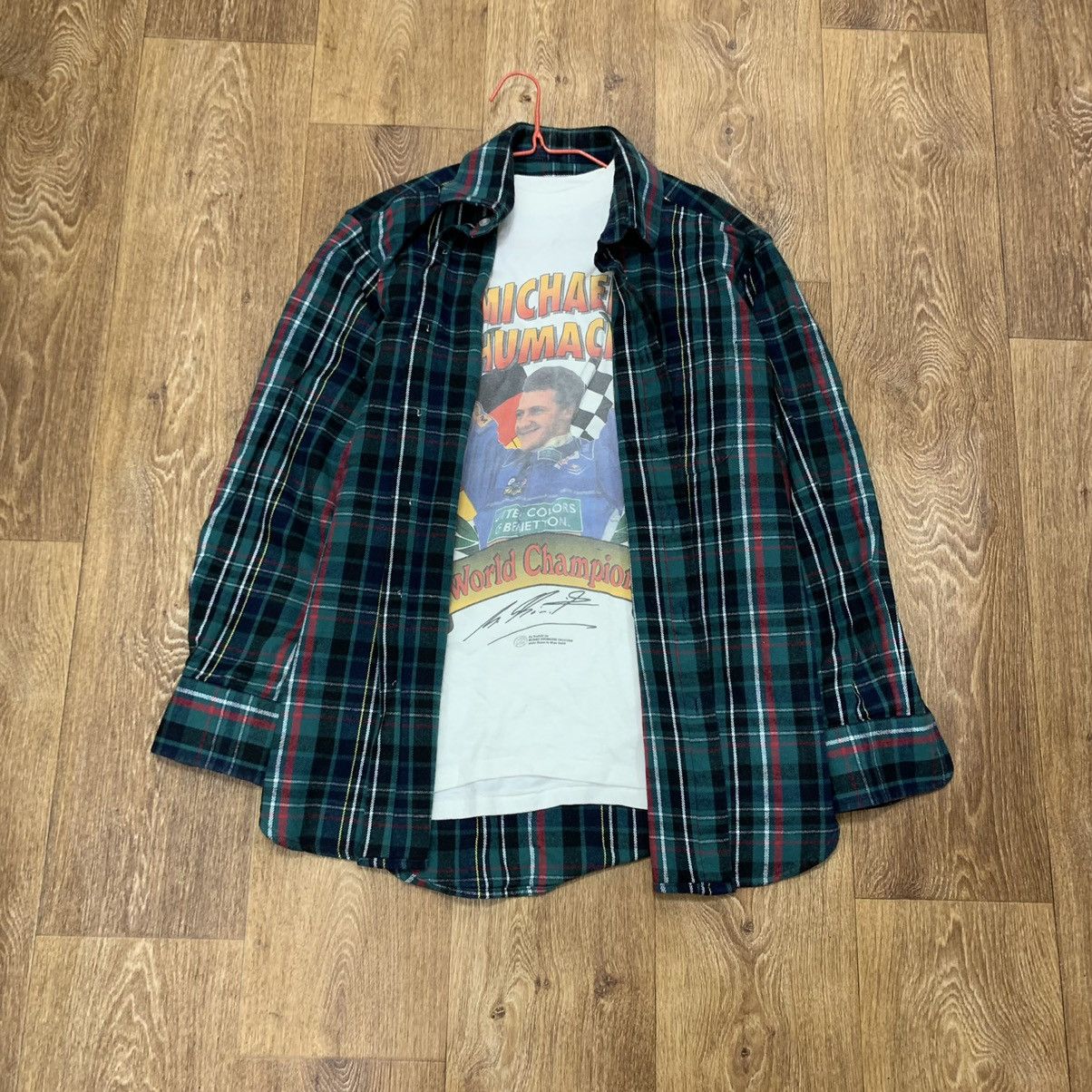 Vintage Vintage 90s Plaid Shirt Oversized Baggy Grunge Skate Logo XL Size US XL / EU 56 / 4 - 2 Thumbnail