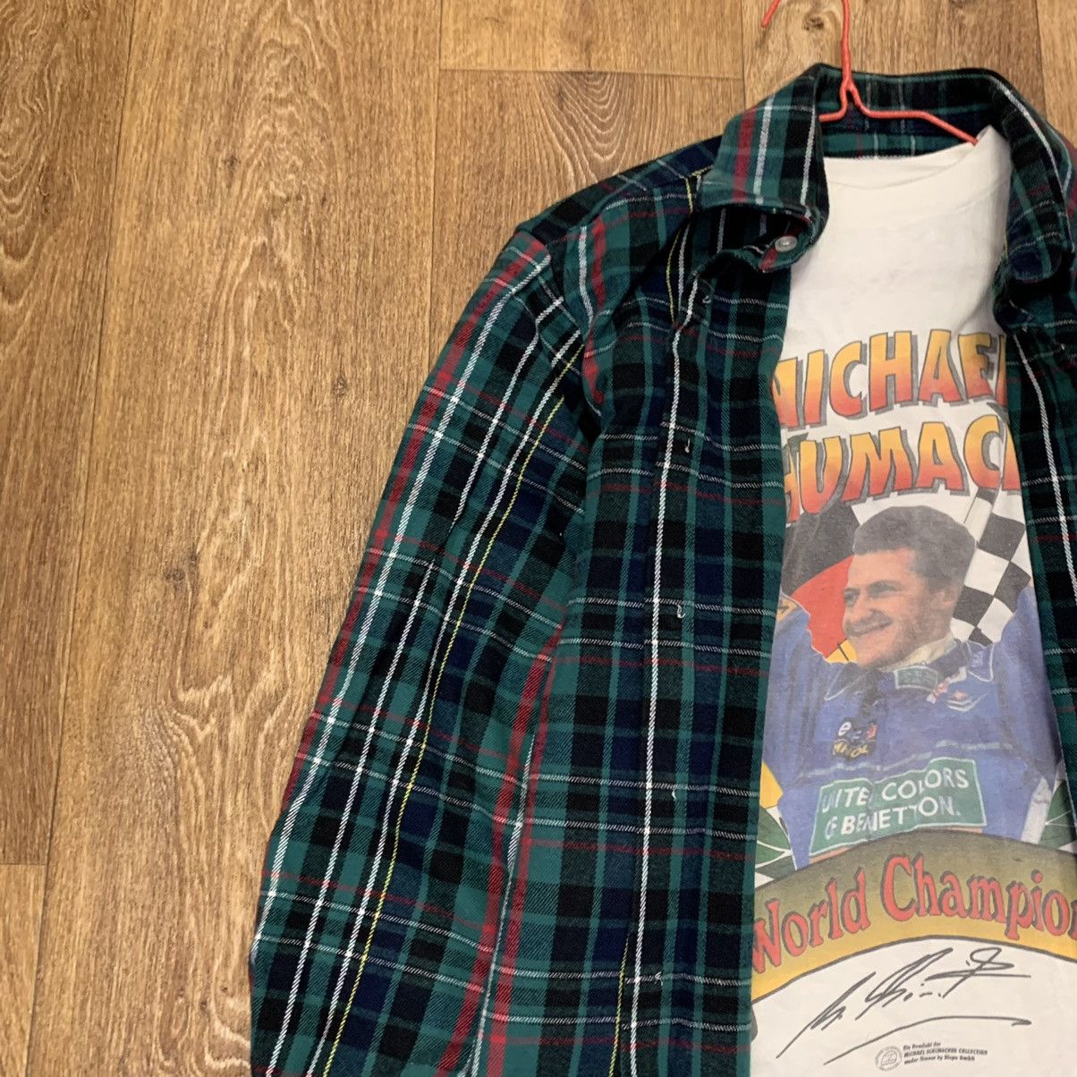 Vintage Vintage 90s Plaid Shirt Oversized Baggy Grunge Skate Logo XL Size US XL / EU 56 / 4 - 6 Thumbnail