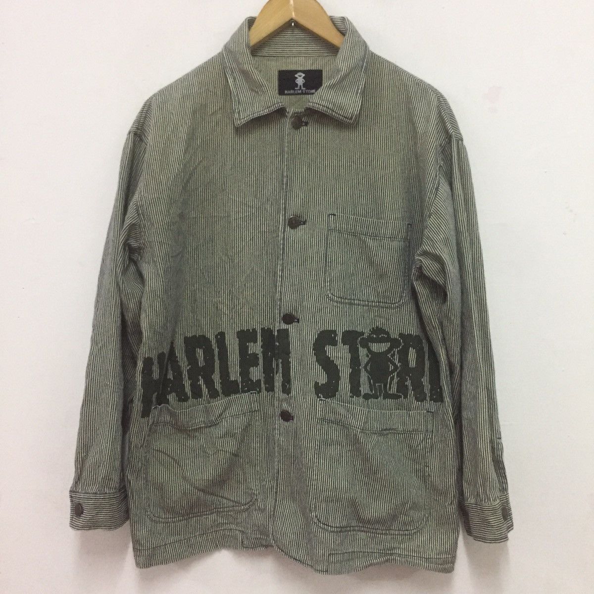 Japanese Brand Harlem store long sleeve big logo Size US L / EU 52-54 / 3 - 1 Thumbnail