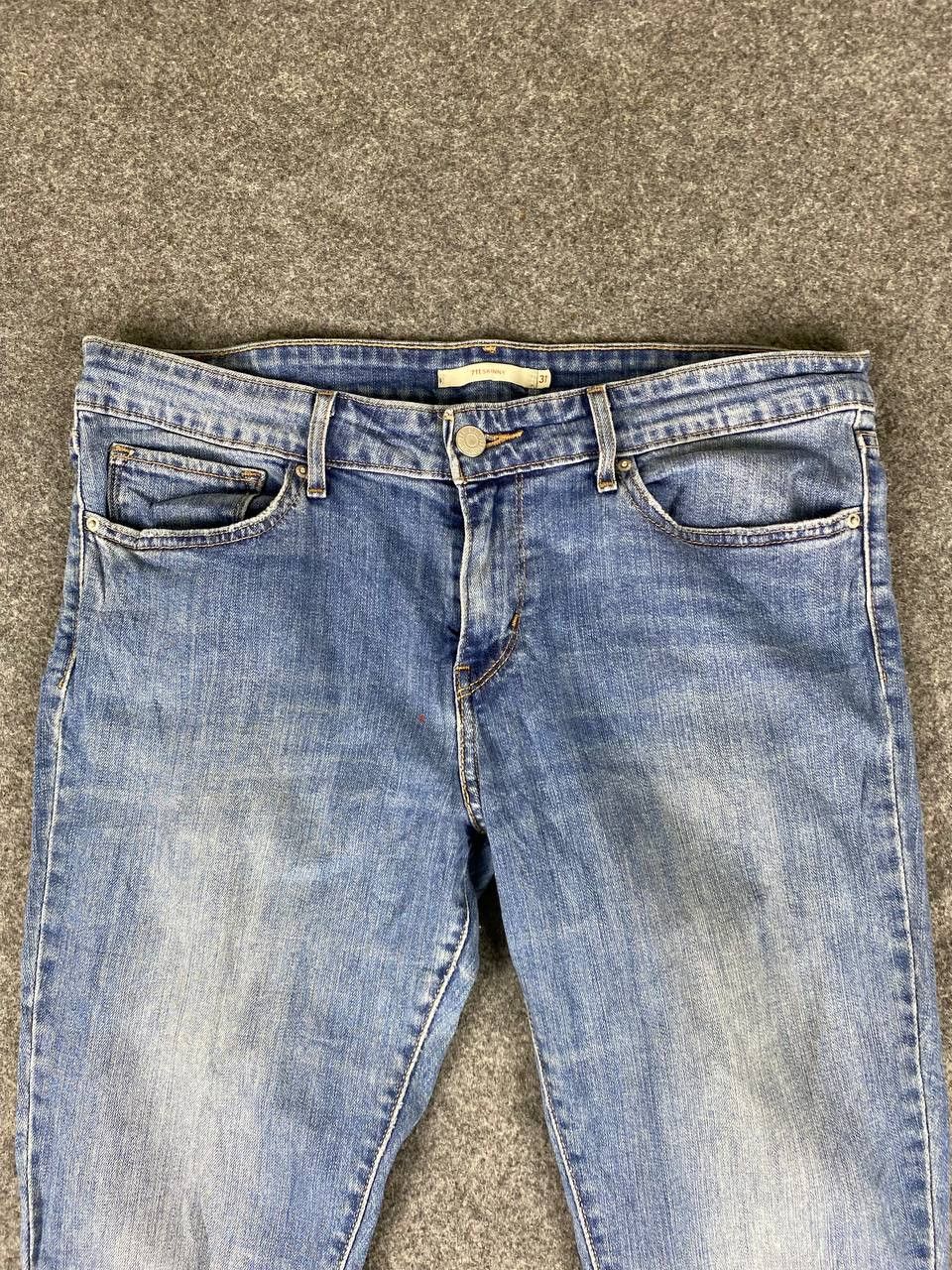 Levi's levis 711 skinny distressed denim Size US 35 - 8 Thumbnail