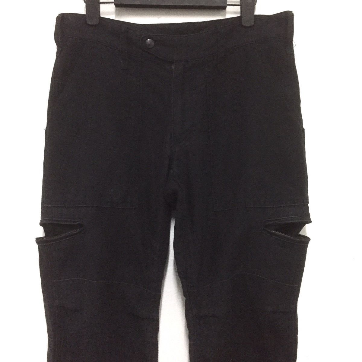 Designer Bikers pants /cargo pants slim fit by disciple motorcyclist Size US 30 / EU 46 - 2 Thumbnail