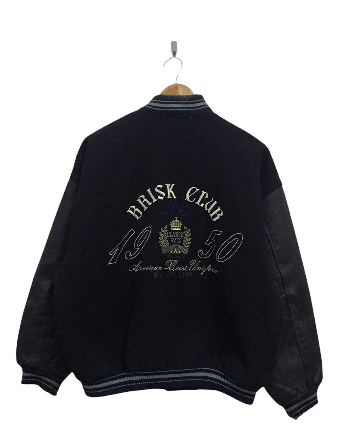 Other Brisk Club leather varsity jacket distressed Size US M / EU 48-50 / 2 - 2 Thumbnail