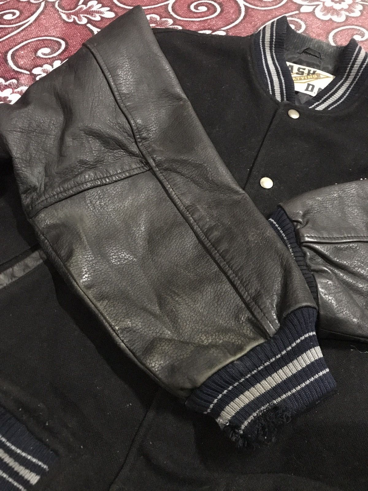Other Brisk Club leather varsity jacket distressed Size US M / EU 48-50 / 2 - 8 Thumbnail