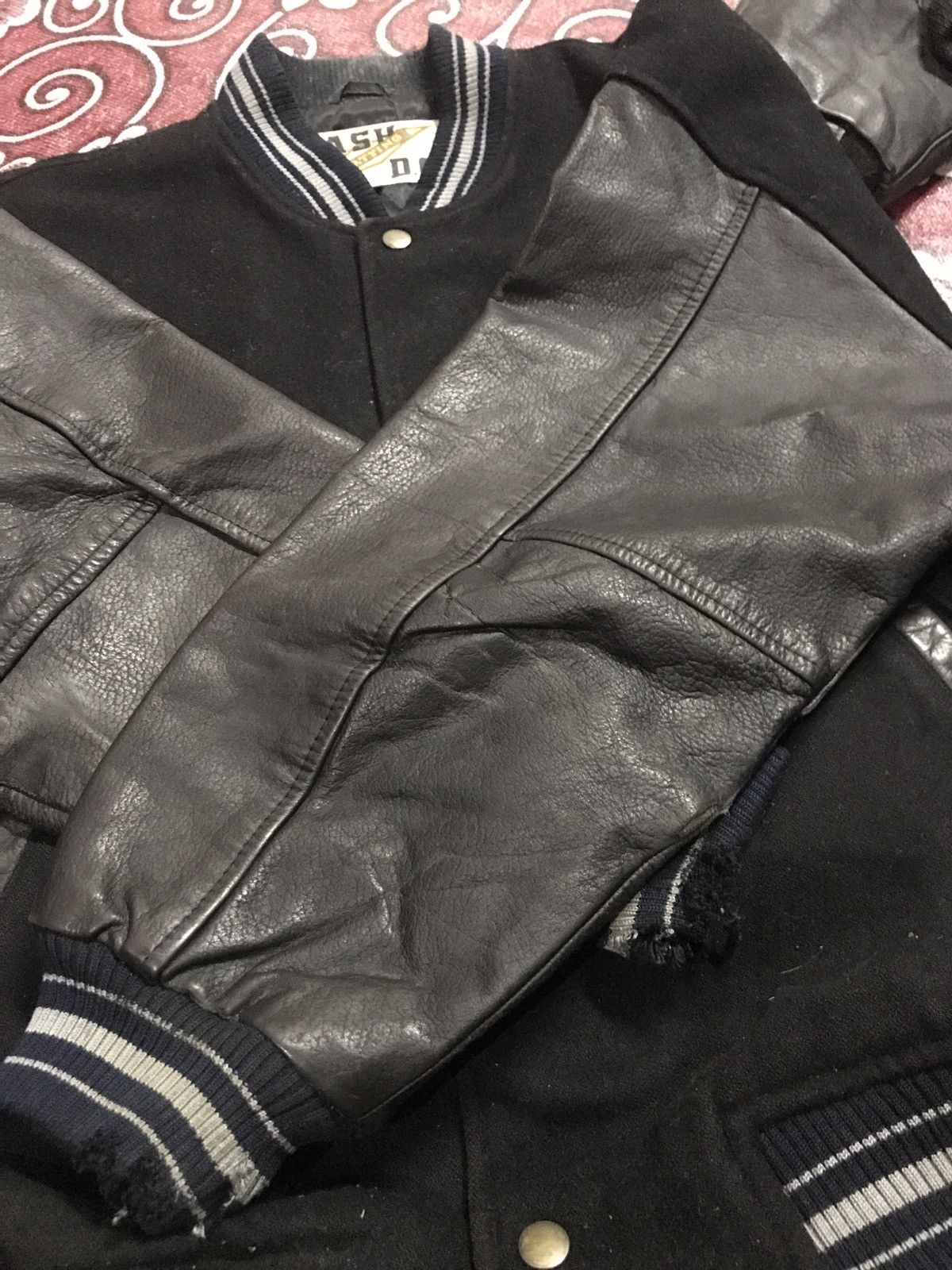 Other Brisk Club leather varsity jacket distressed Size US M / EU 48-50 / 2 - 9 Thumbnail