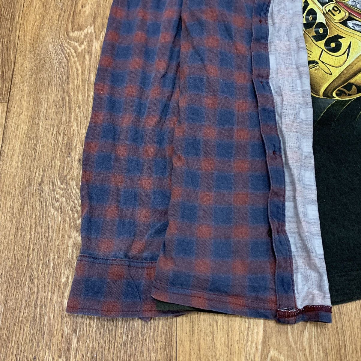 Flannel Vintage Flannel Checkered Shirt Travis Style Size US XXL / EU 58 / 5 - 3 Thumbnail