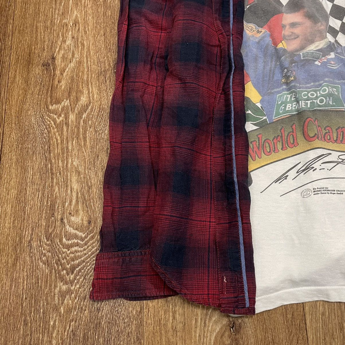 Vintage Vintage 90s Red Plaid Shirt Grunge Streetwear Workwear S Size US S / EU 44-46 / 1 - 4 Thumbnail
