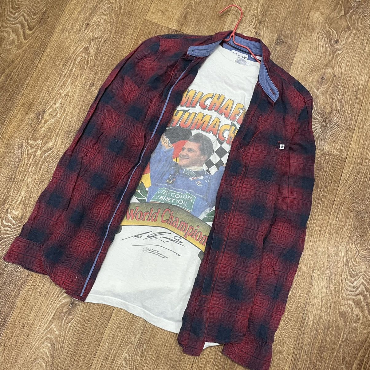 Vintage Vintage 90s Red Plaid Shirt Grunge Streetwear Workwear S Size US S / EU 44-46 / 1 - 2 Thumbnail