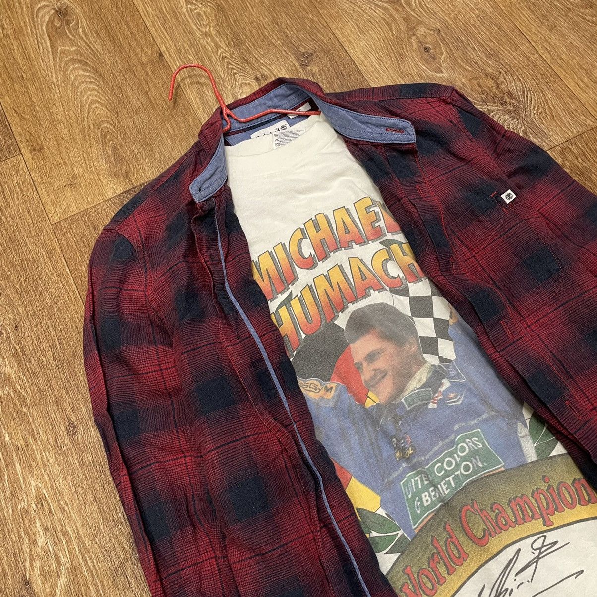 Vintage Vintage 90s Red Plaid Shirt Grunge Streetwear Workwear S Size US S / EU 44-46 / 1 - 6 Thumbnail