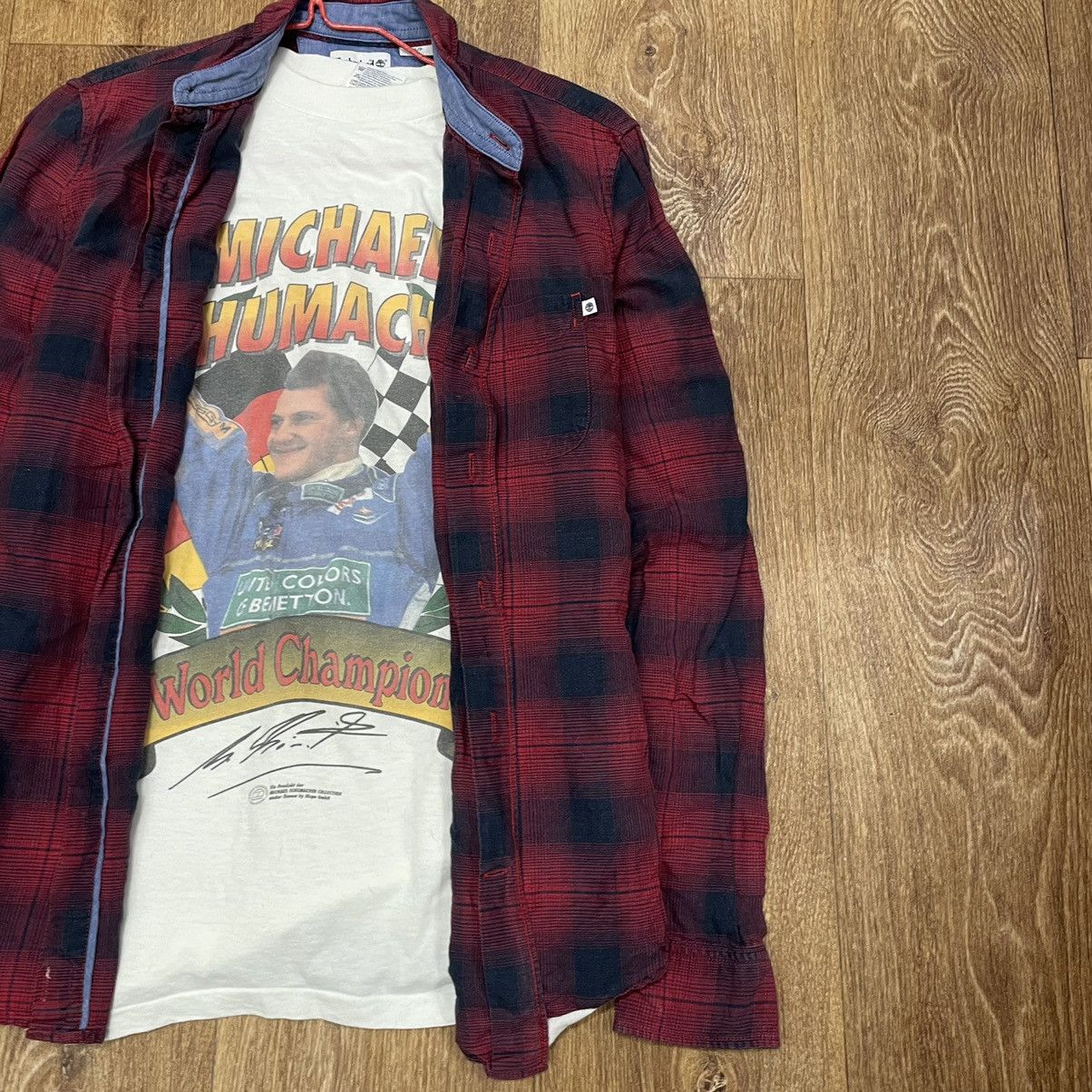 Vintage Vintage 90s Red Plaid Shirt Grunge Streetwear Workwear S Size US S / EU 44-46 / 1 - 3 Thumbnail