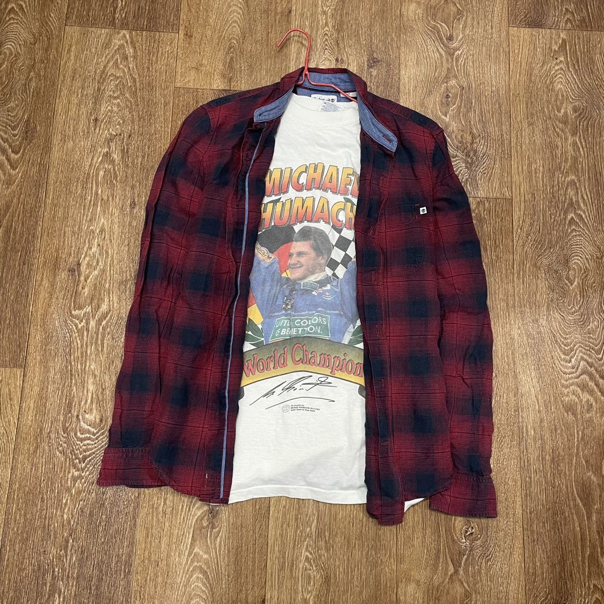 Vintage Vintage 90s Red Plaid Shirt Grunge Streetwear Workwear S Size US S / EU 44-46 / 1 - 1 Thumbnail