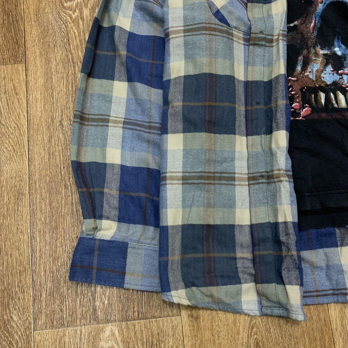 Flannel Vintage Flannel Checkered Shirt Travis Style Size US XL / EU 56 / 4 - 3 Thumbnail