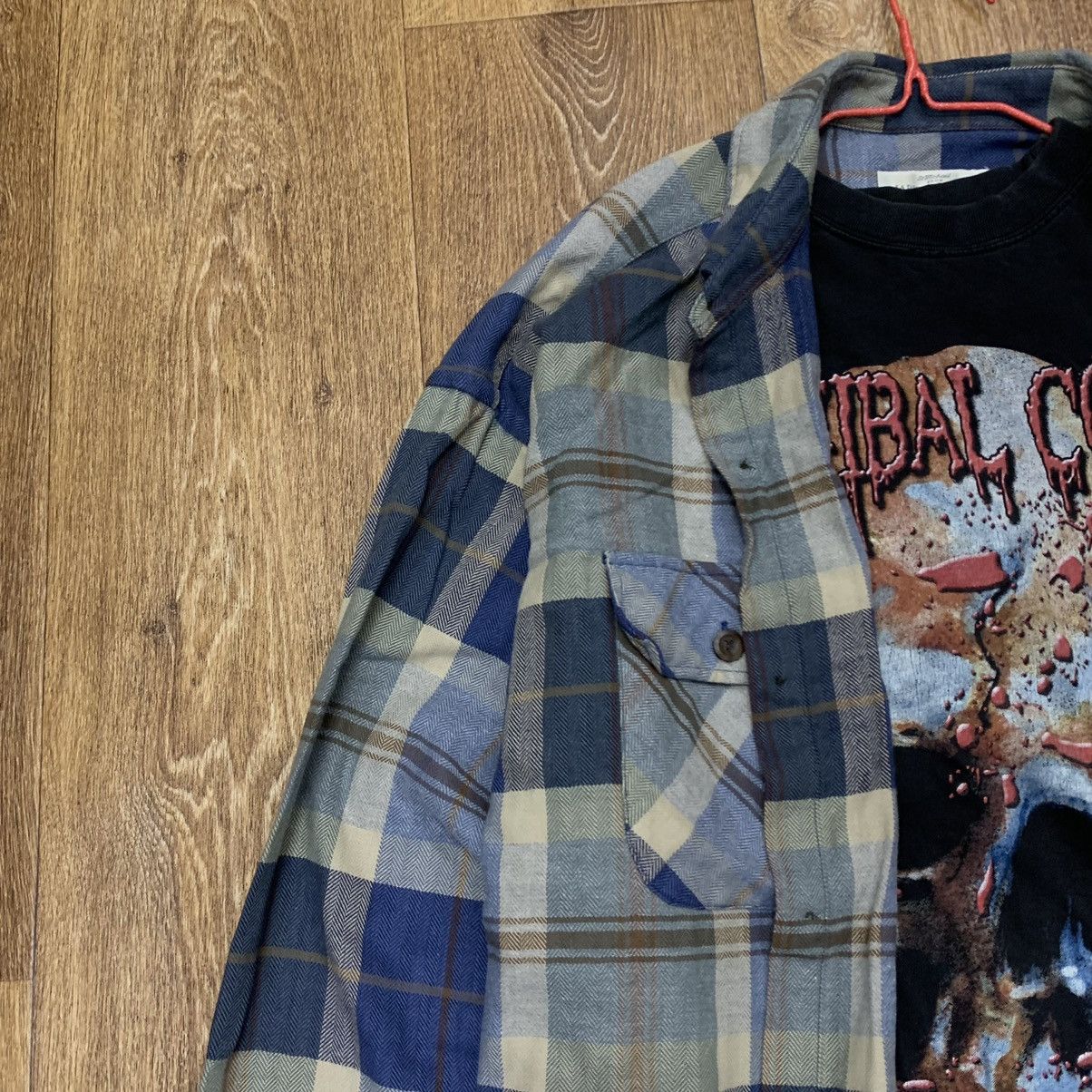 Flannel Vintage Flannel Checkered Shirt Travis Style Size US XL / EU 56 / 4 - 5 Thumbnail