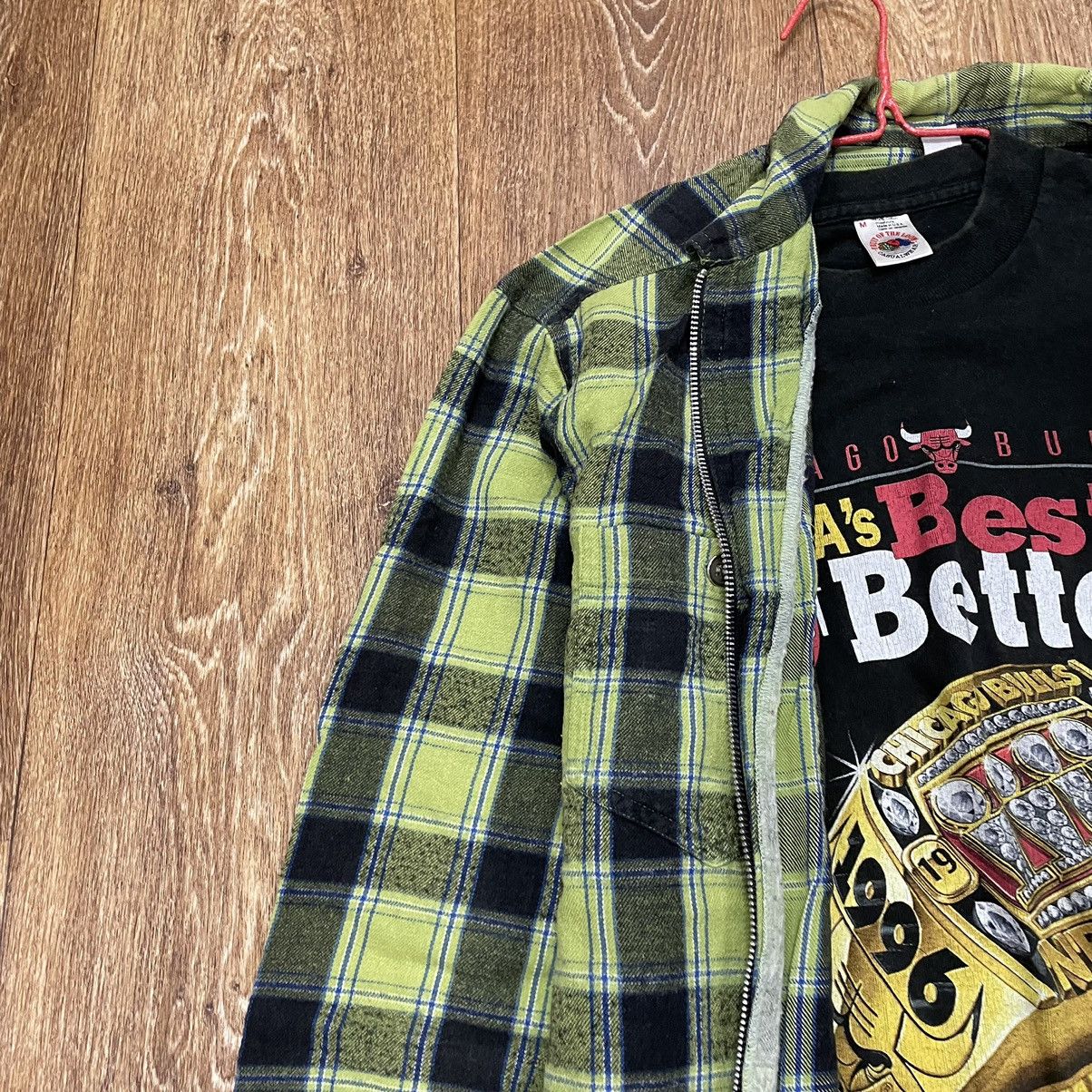 Vintage Vintage 90s Checkered Shirt Oversized Grunge Workwear Logo L Size US L / EU 52-54 / 3 - 5 Thumbnail