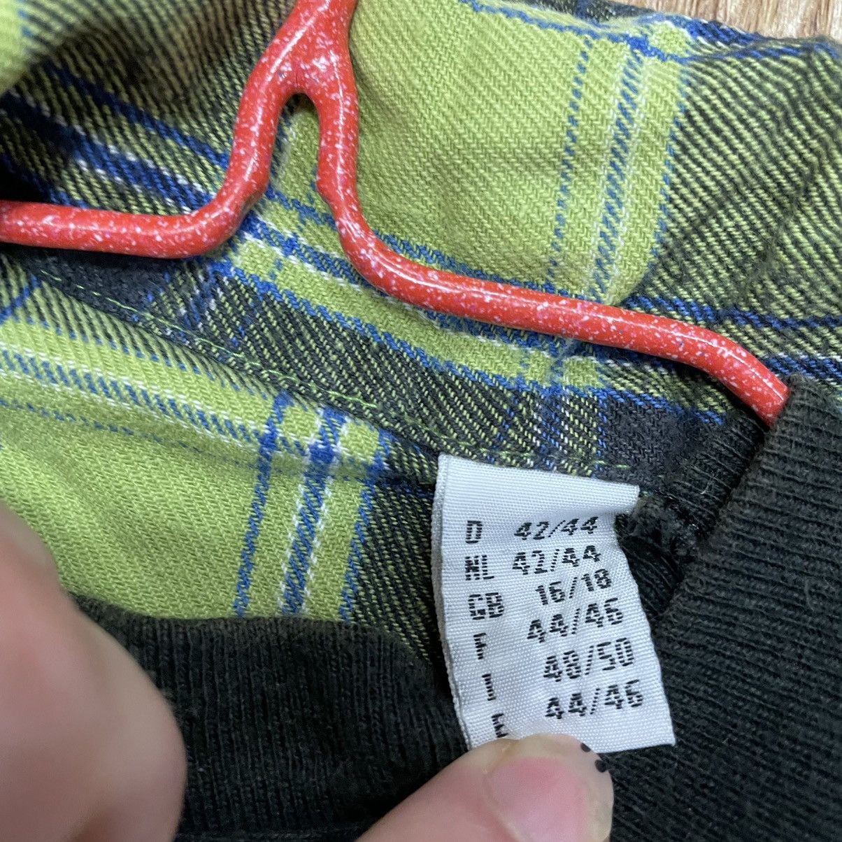 Vintage Vintage 90s Checkered Shirt Oversized Grunge Workwear Logo L Size US L / EU 52-54 / 3 - 6 Thumbnail