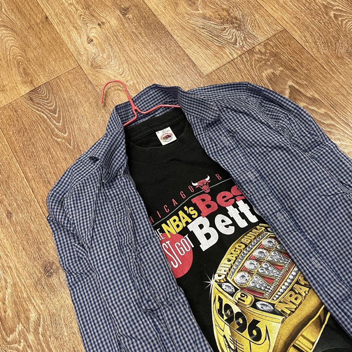 Vintage Vintage 90s Checkered Shirt Grunge Streetwear Skate Logo M Size US M / EU 48-50 / 2 - 5 Thumbnail