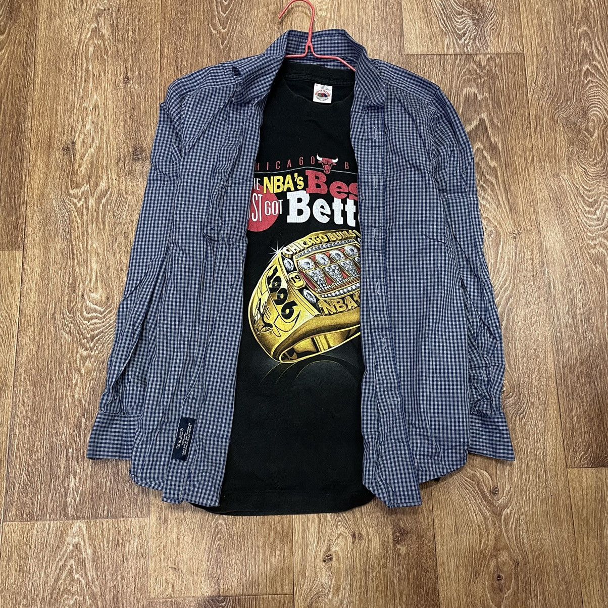 Vintage Vintage 90s Checkered Shirt Grunge Streetwear Skate Logo M Size US M / EU 48-50 / 2 - 1 Thumbnail
