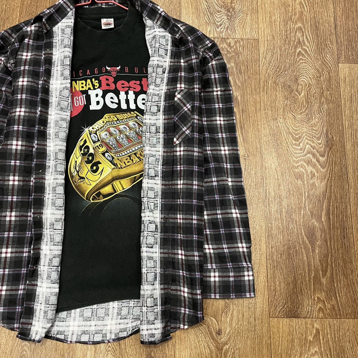 Vintage Vintage 90s Checkered Shirt Grunge Oversized Streetwear XL Size US XL / EU 56 / 4 - 2 Thumbnail