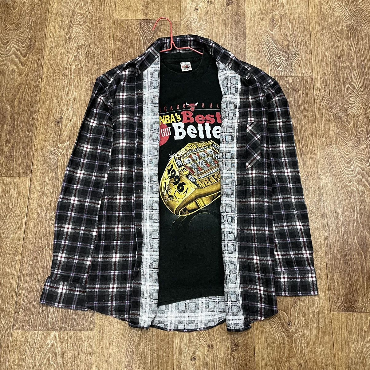 Vintage Vintage 90s Checkered Shirt Grunge Oversized Streetwear XL Size US XL / EU 56 / 4 - 1 Thumbnail