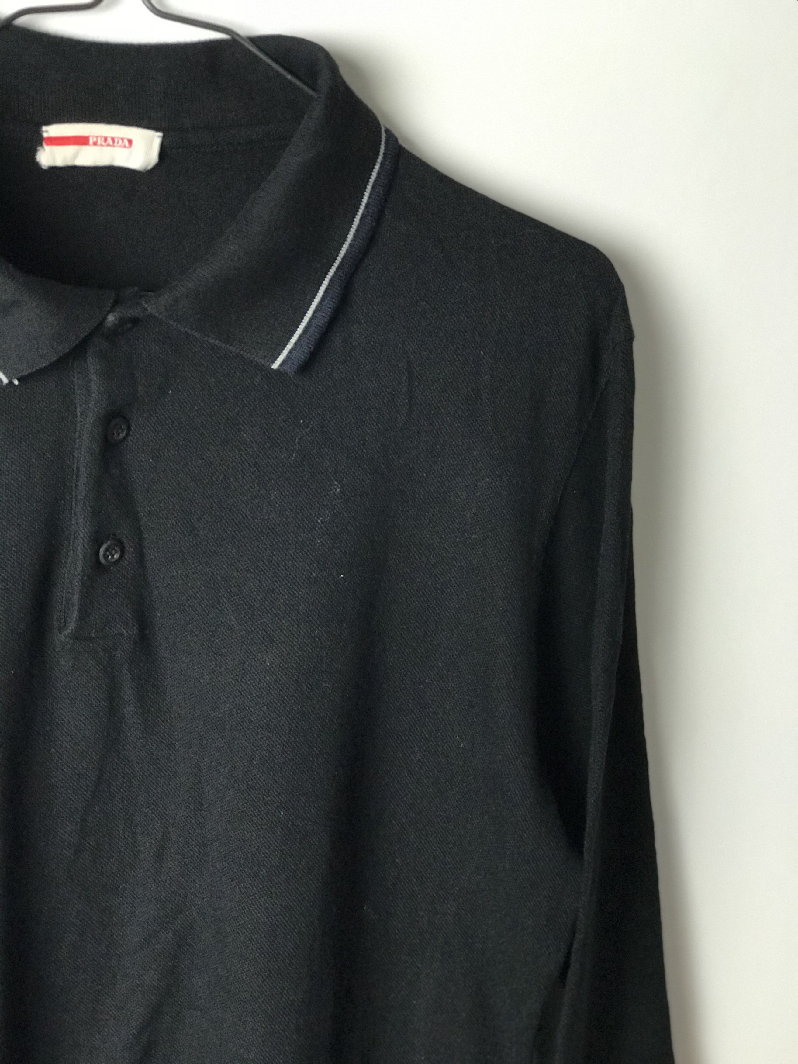 Prada Prada long sleeve polo t-shirt Size US XXL / EU 58 / 5 - 2 Thumbnail