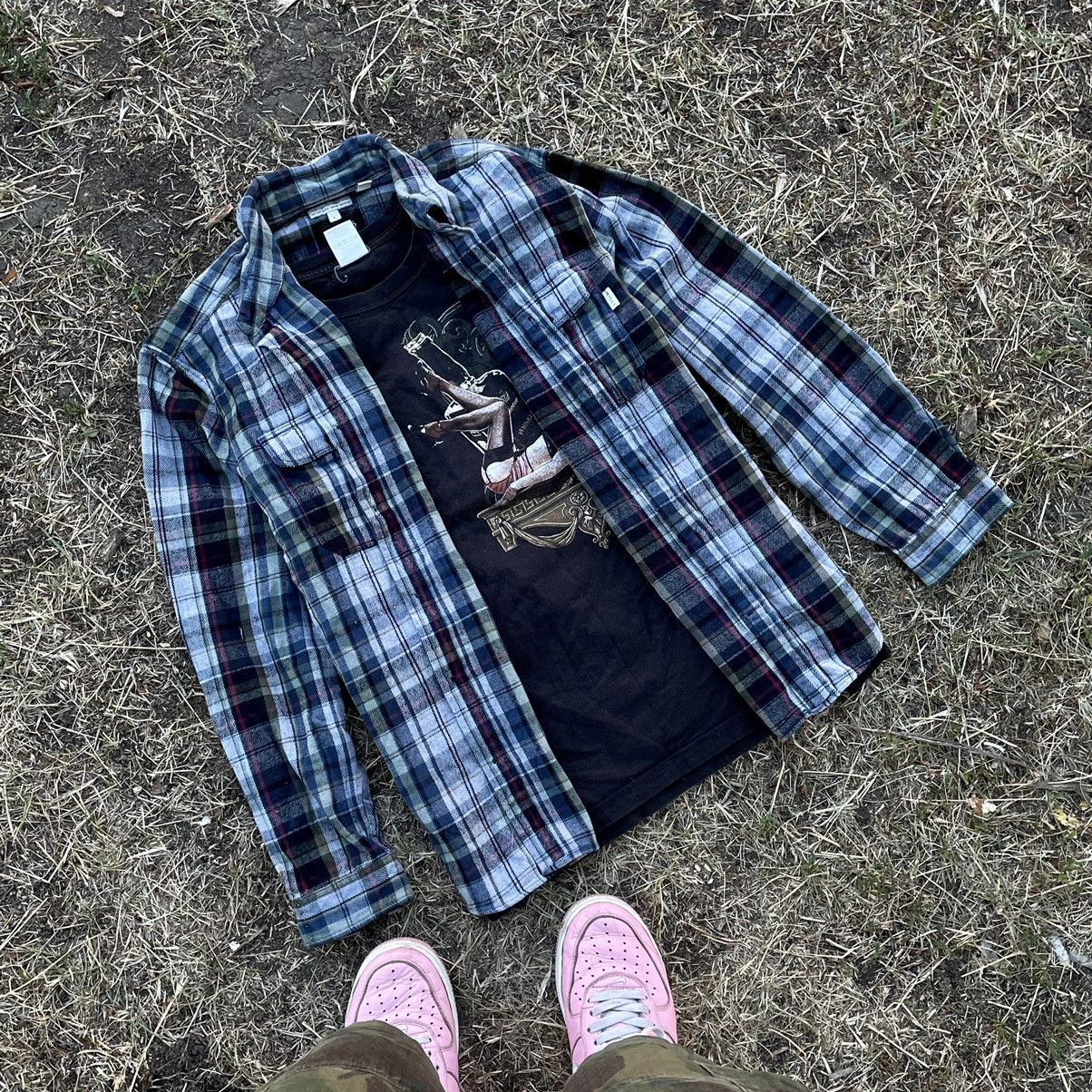 Vintage Vintage 90s Plaid Shirt Thrashed Grunge Skate Slim Relaxed L Size US L / EU 52-54 / 3 - 7 Thumbnail