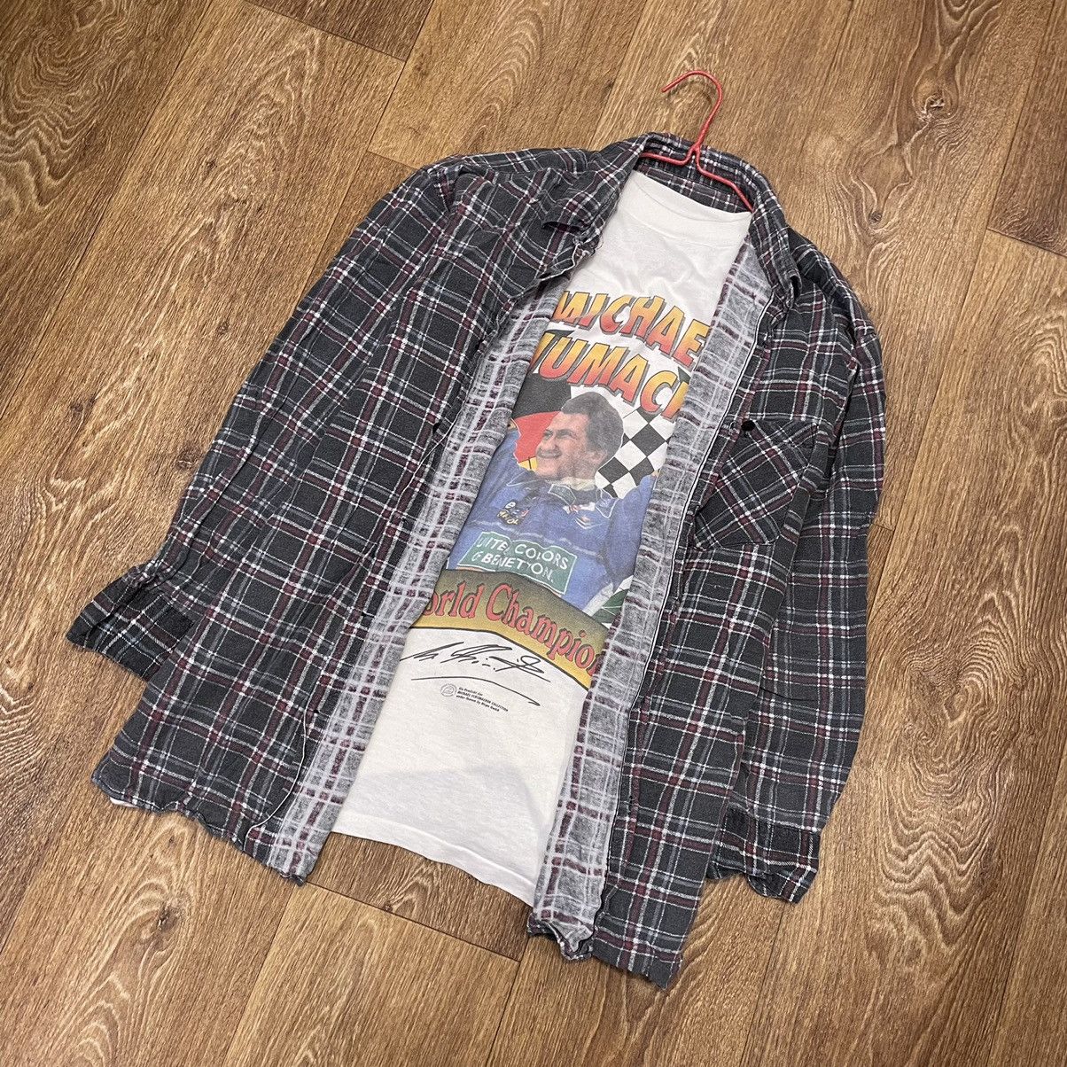 Flannel Vintage Flannel Shirt Travis Scott Style Size US L / EU 52-54 / 3 - 6 Thumbnail